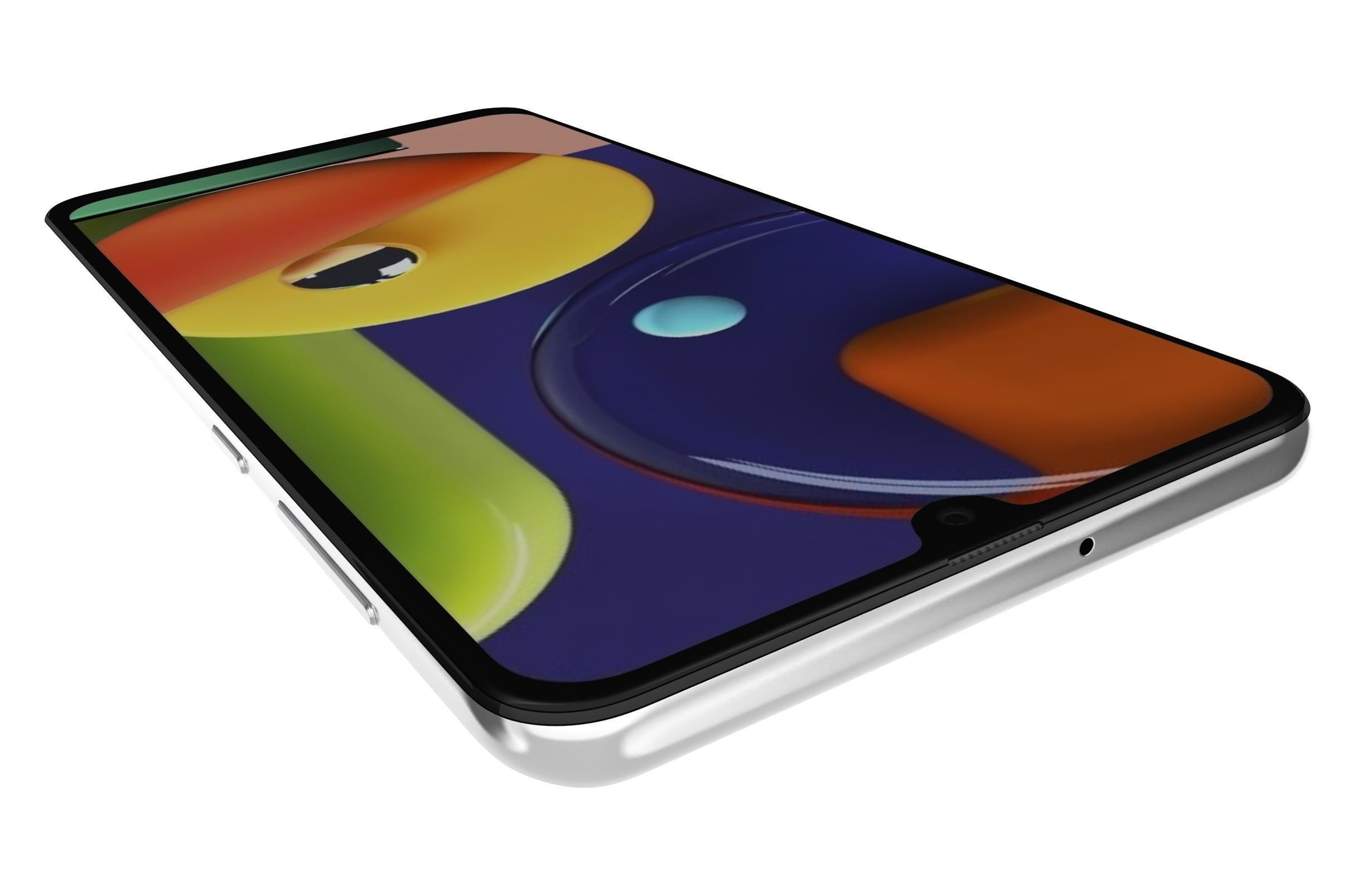 Samsung Galaxy A50s Prism Crush White 3D model_12