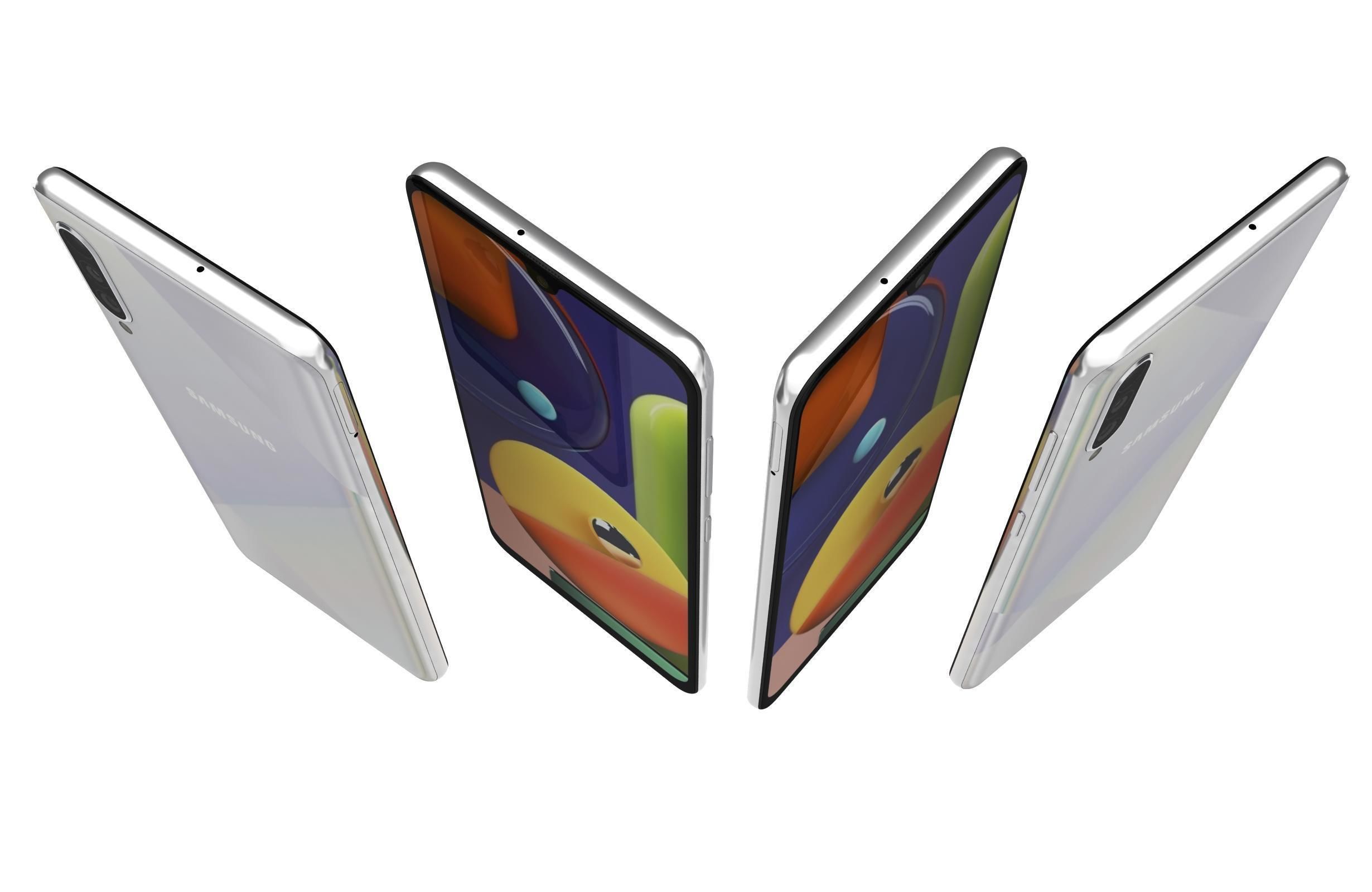 Samsung Galaxy A50s Prism Crush White 3D model_8