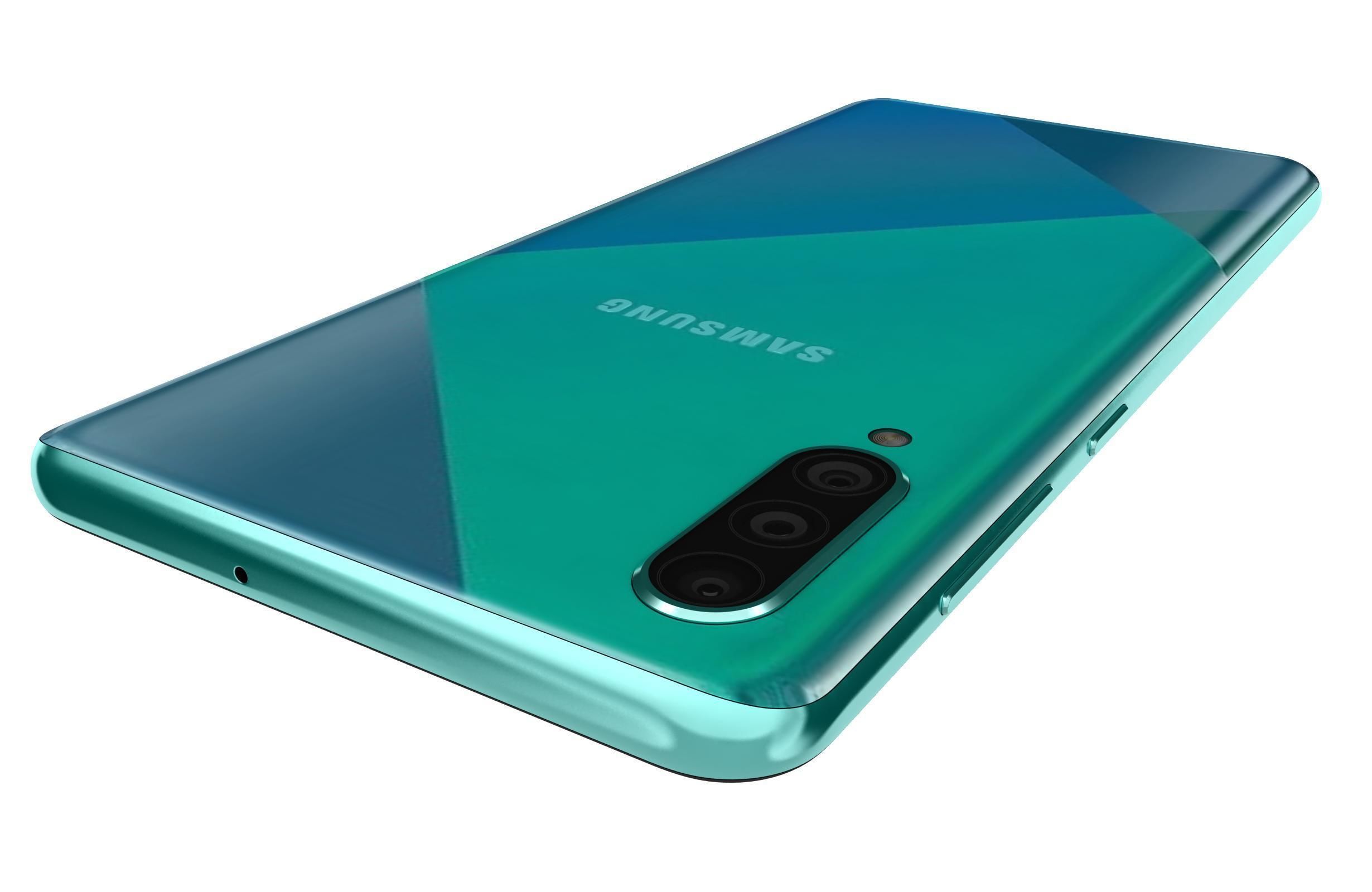 Samsung Galaxy A50s Prism Crush Green 3D model_2