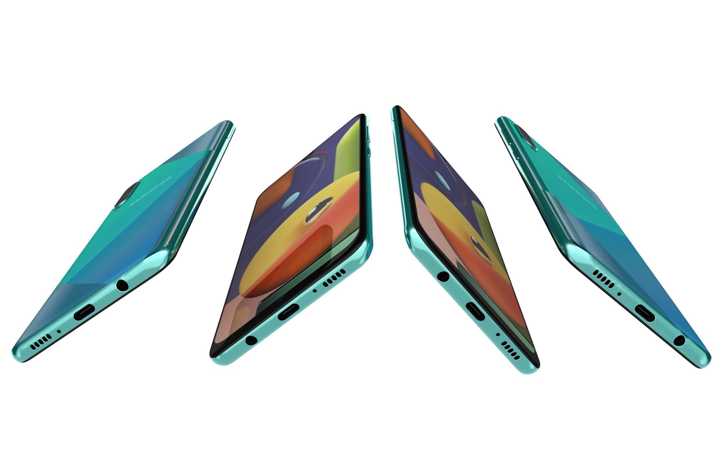 Samsung Galaxy A50s Prism Crush Green 3D model_13