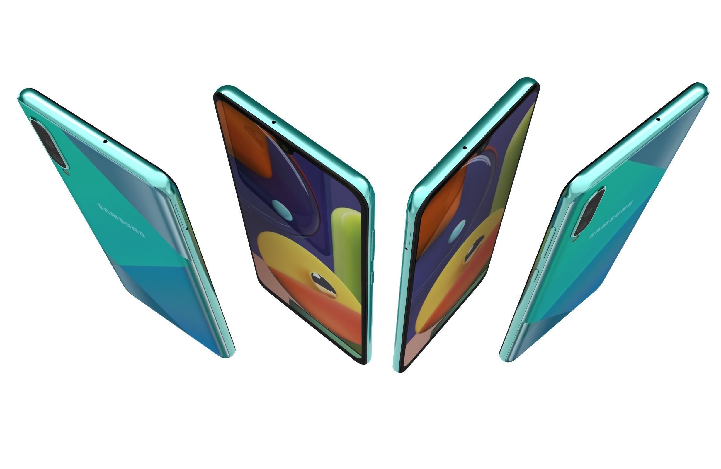 Samsung Galaxy A50s Prism Crush Green 3D model_11