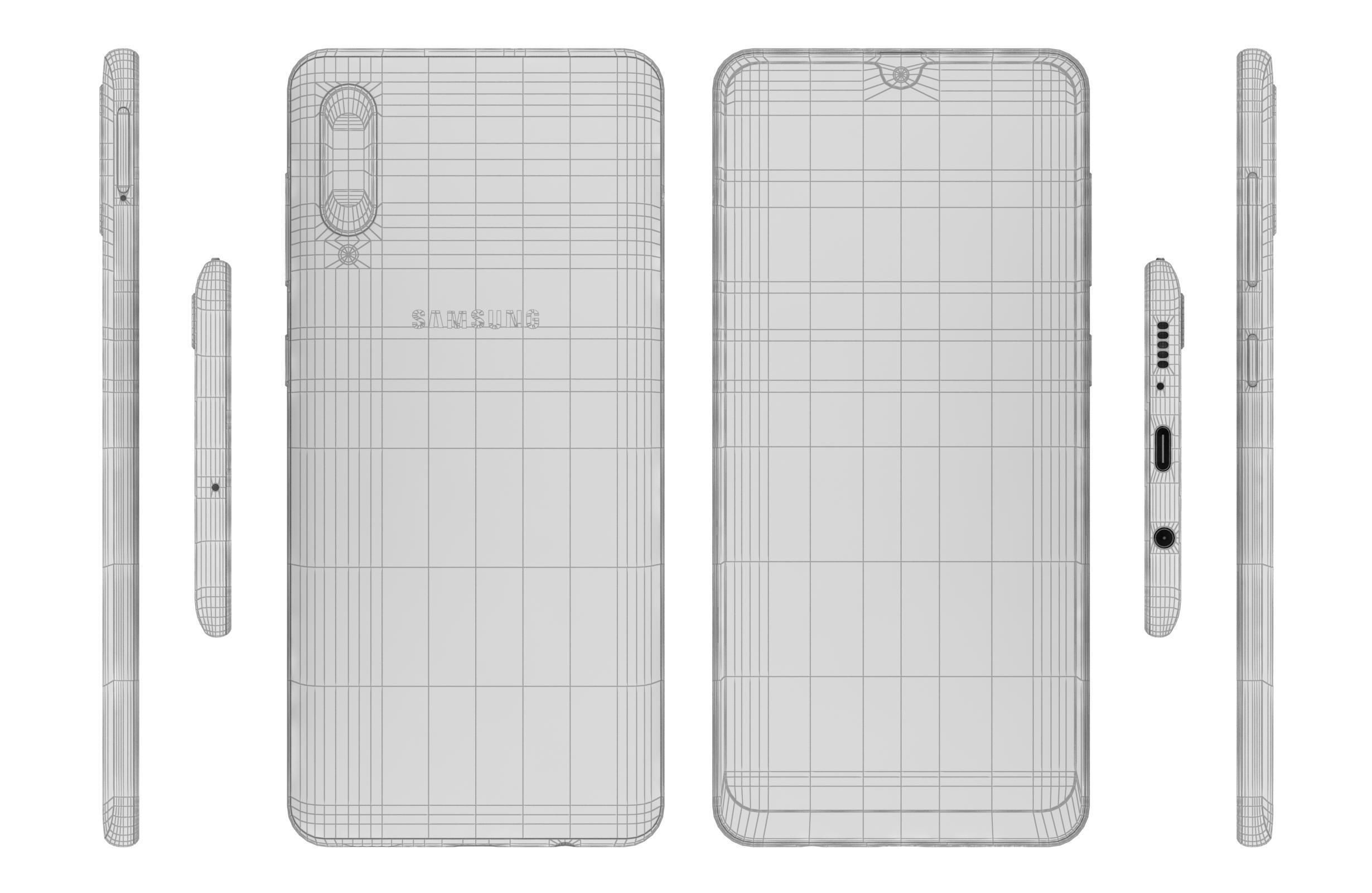 Samsung Galaxy A50s Prism Crush Green 3D model_1