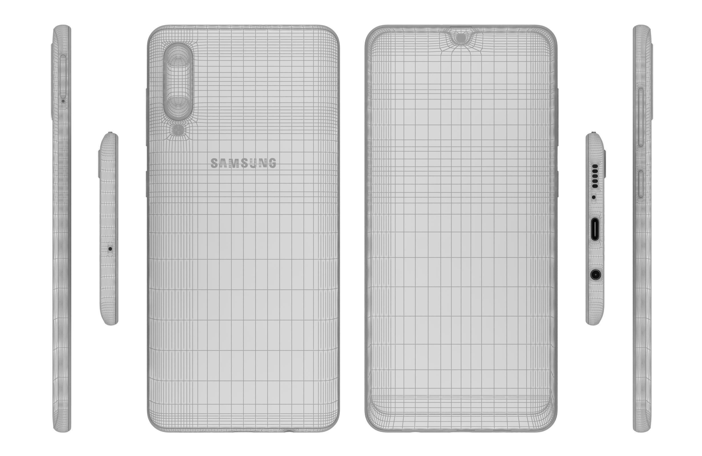 Samsung Galaxy A50s Prism Crush Green 3D model_3