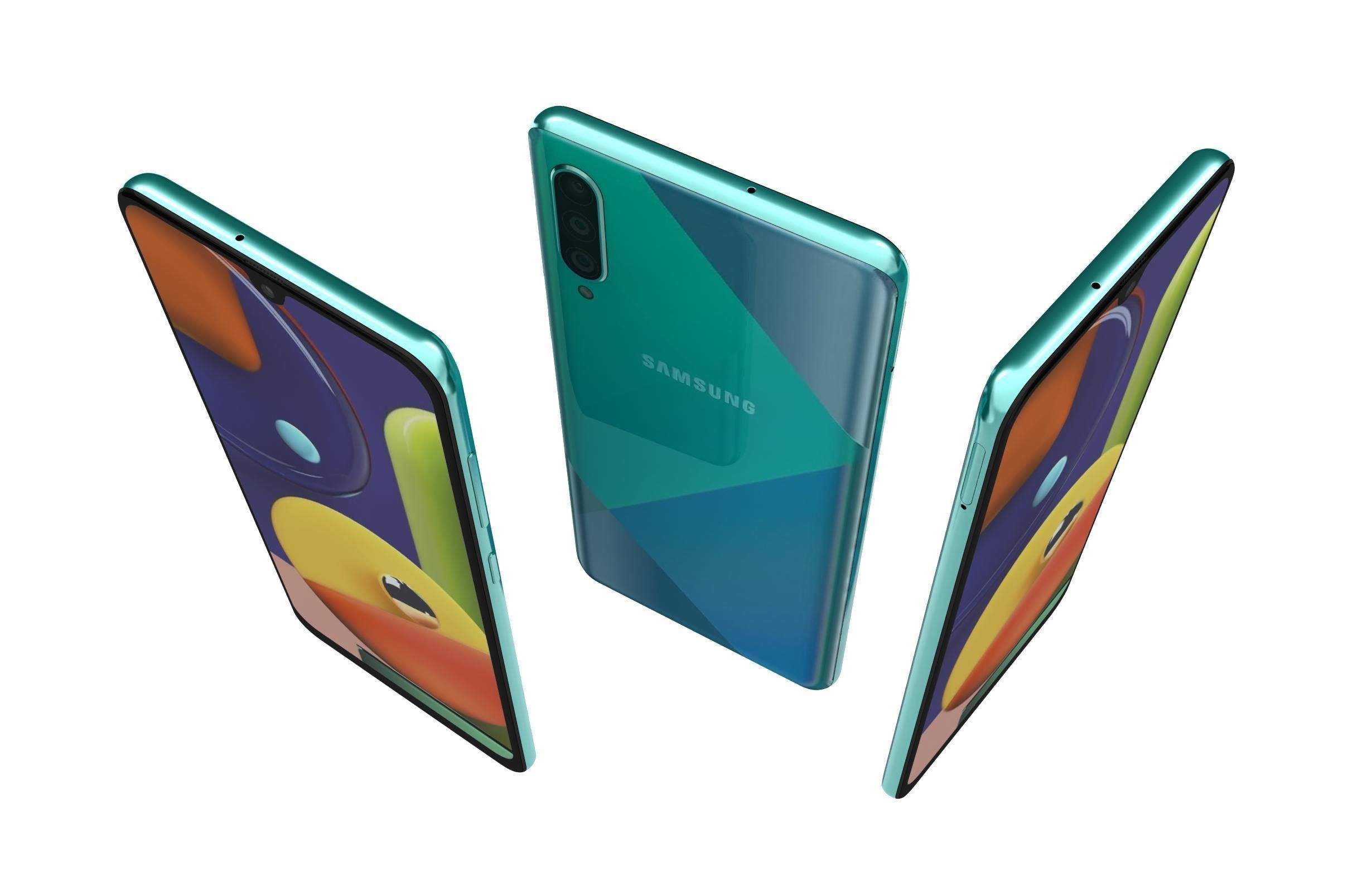 Samsung Galaxy A50s Prism Crush Green 3D model_6