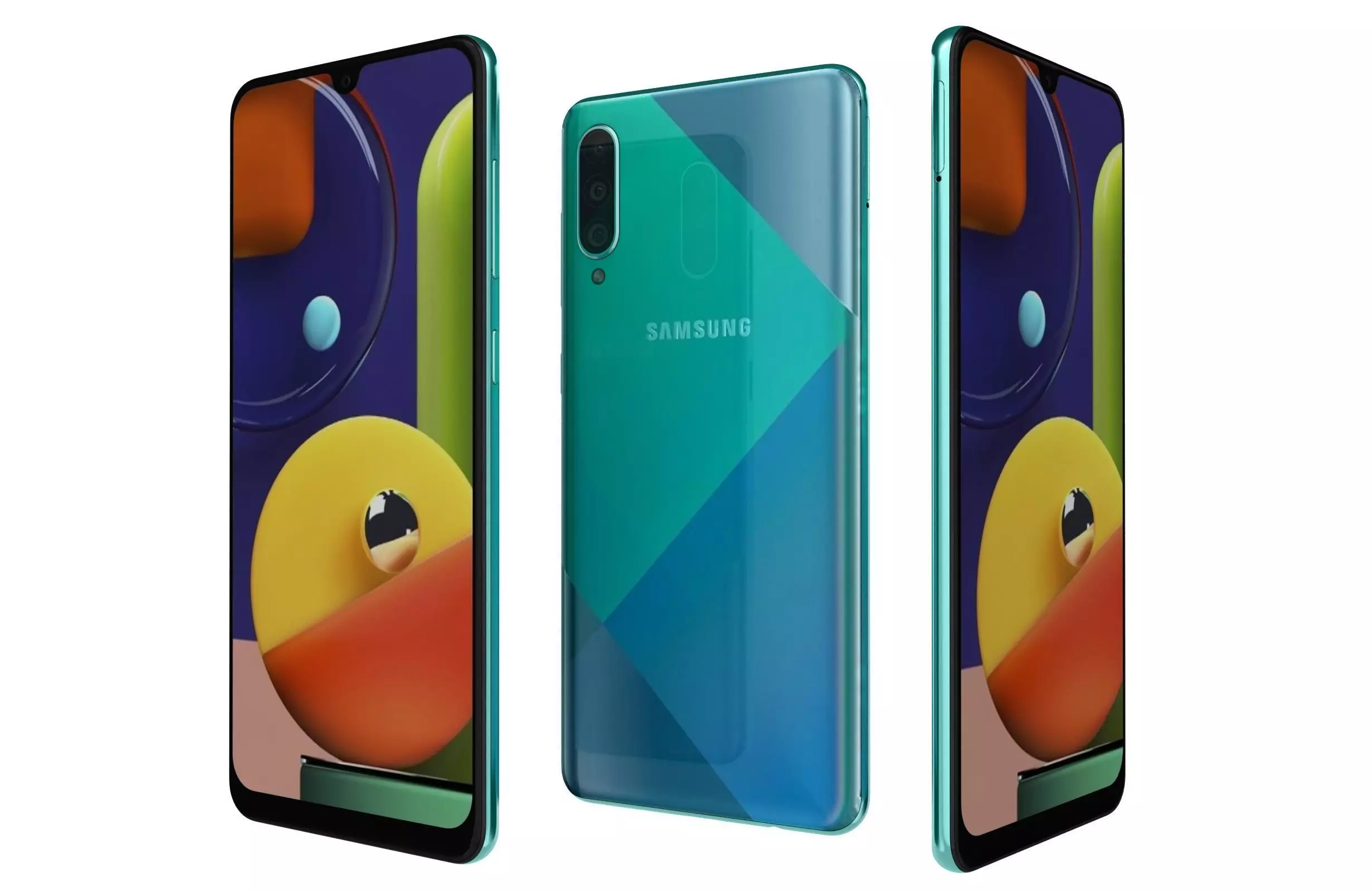 Samsung Galaxy A50s Prism Crush Green 3D model_0