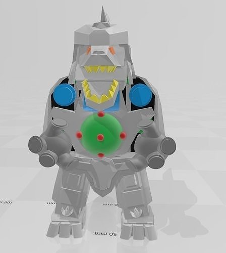Dragonzord lego robot 3D print model
