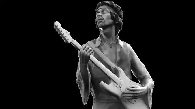 Jimi Hendrix 3D print model
