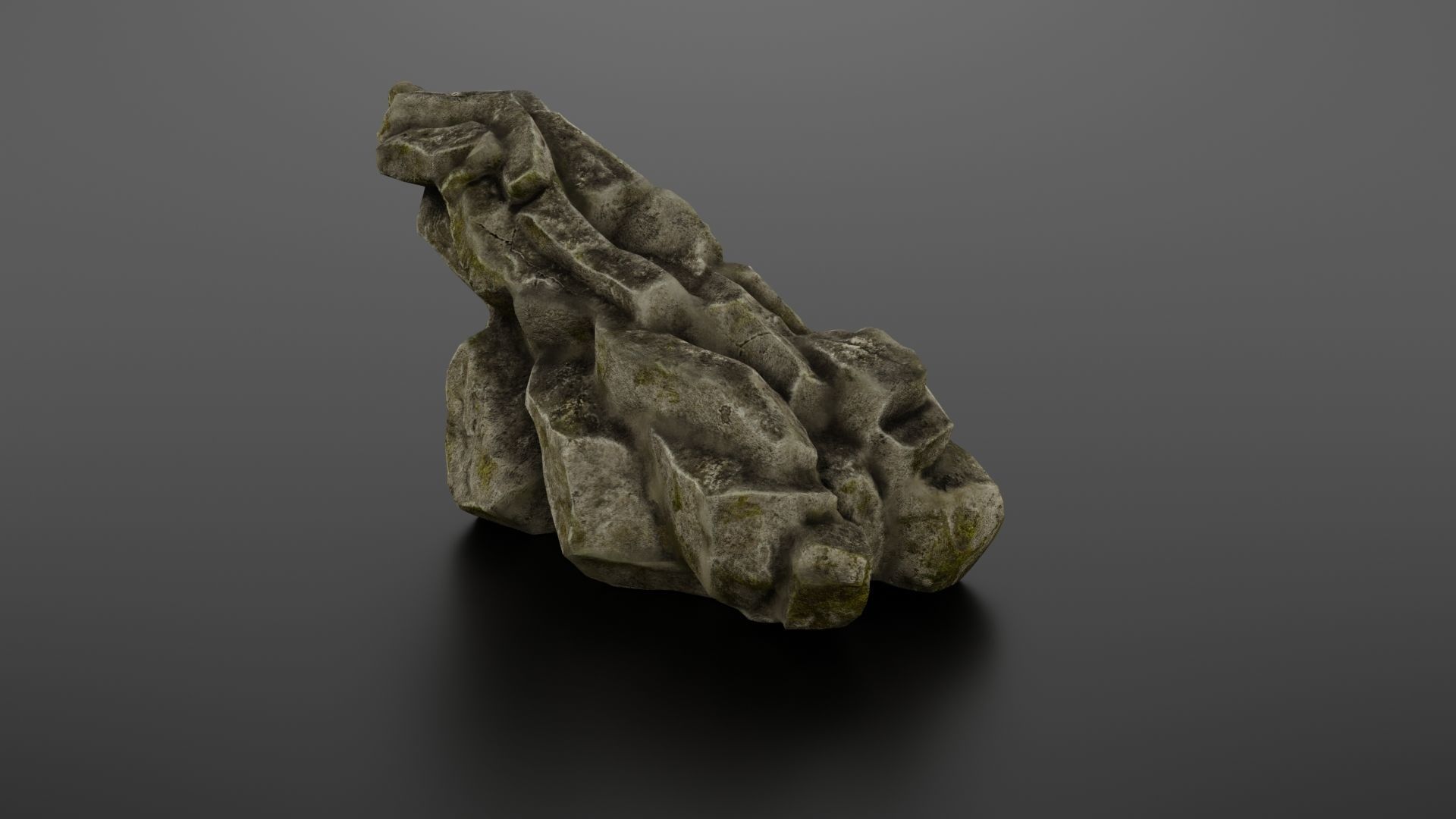 Rock formation 6 Low-poly 3D model_12