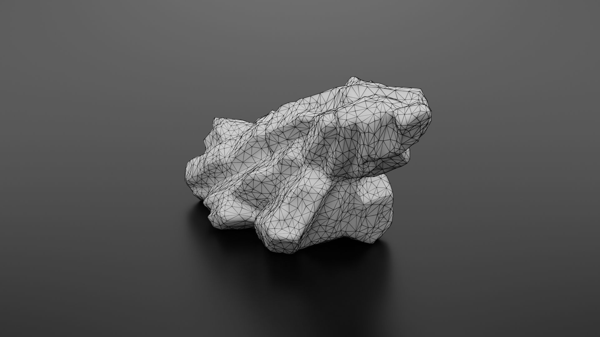 Rock formation 6 Low-poly 3D model_39