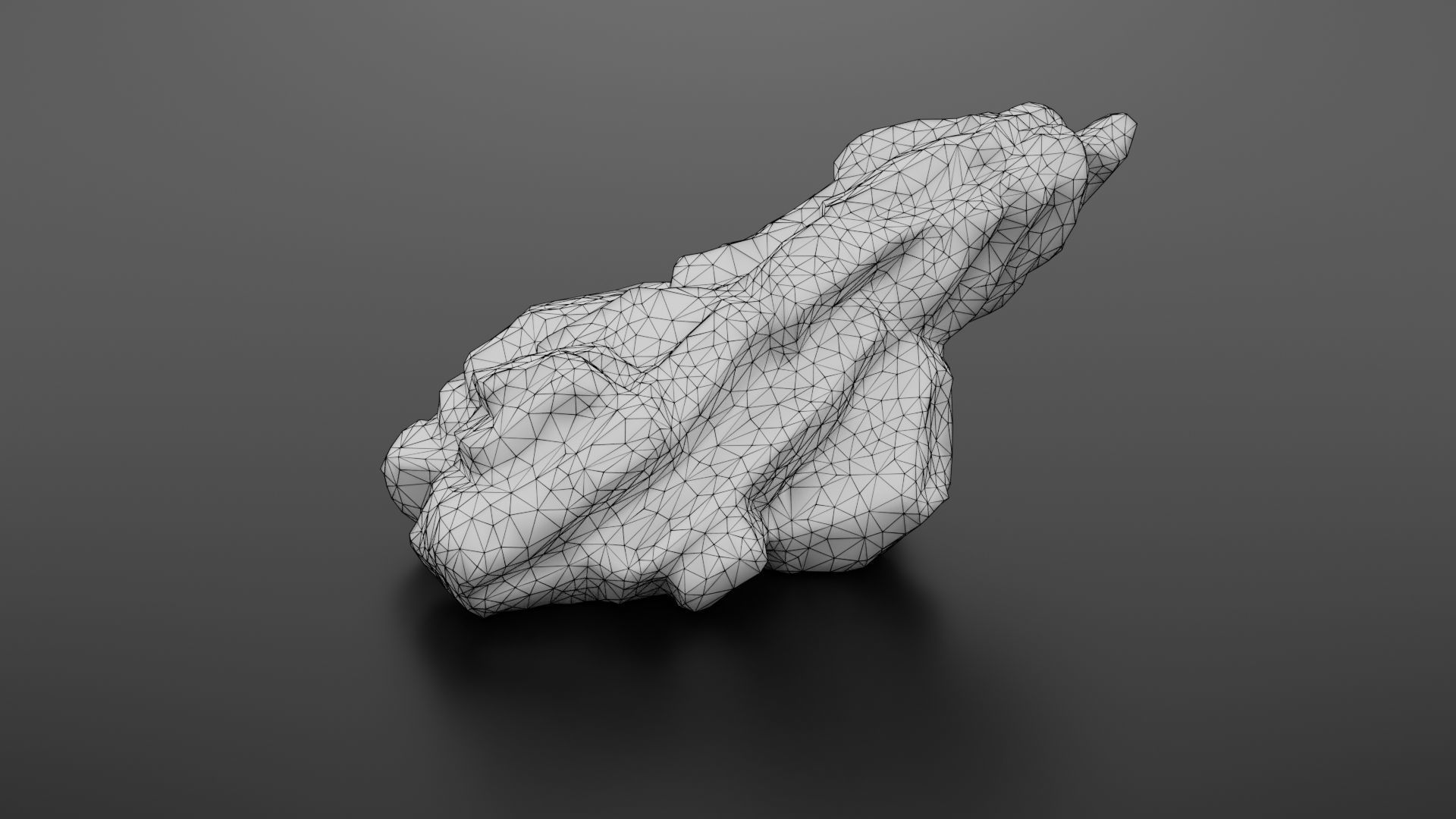 Rock formation 6 Low-poly 3D model_27