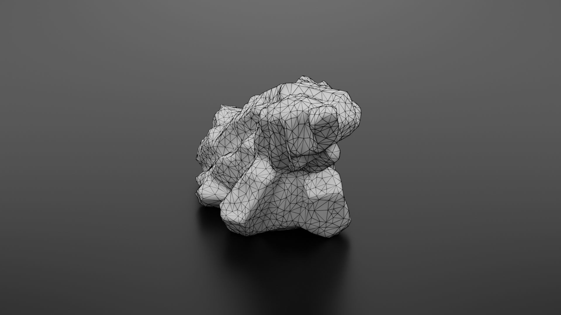 Rock formation 6 Low-poly 3D model_38