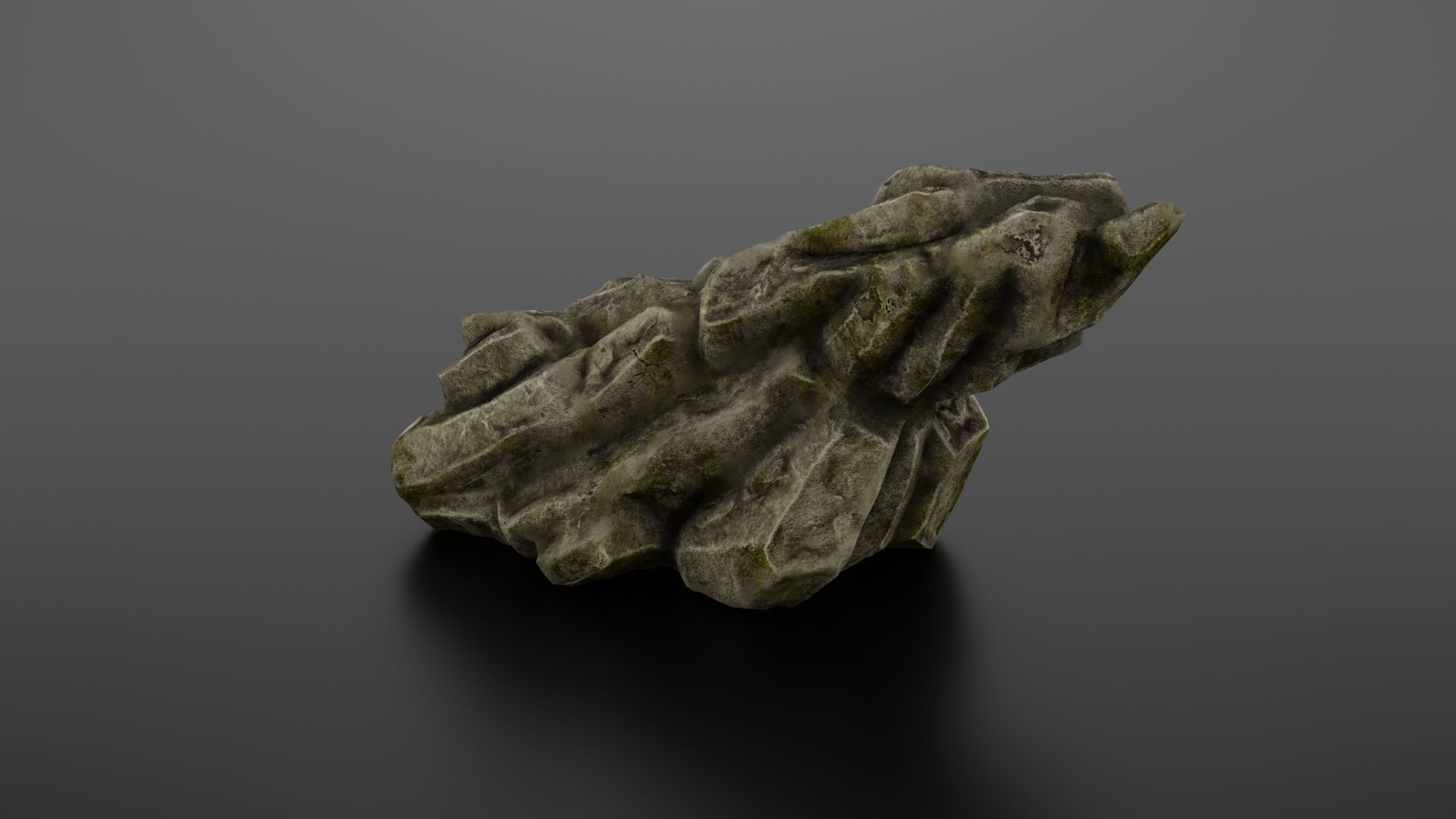 Rock formation 6 Low-poly 3D model_21