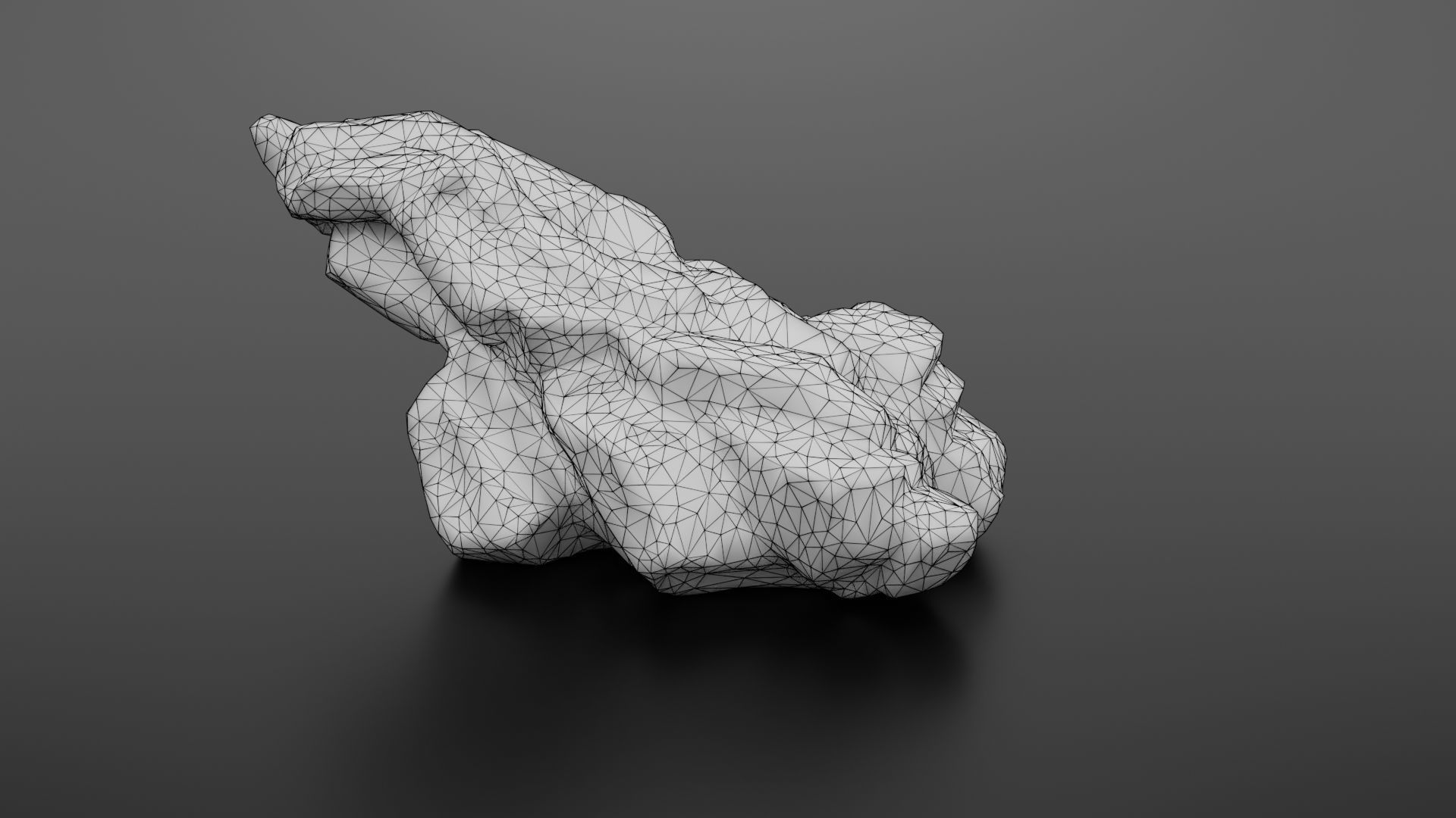 Rock formation 6 Low-poly 3D model_33