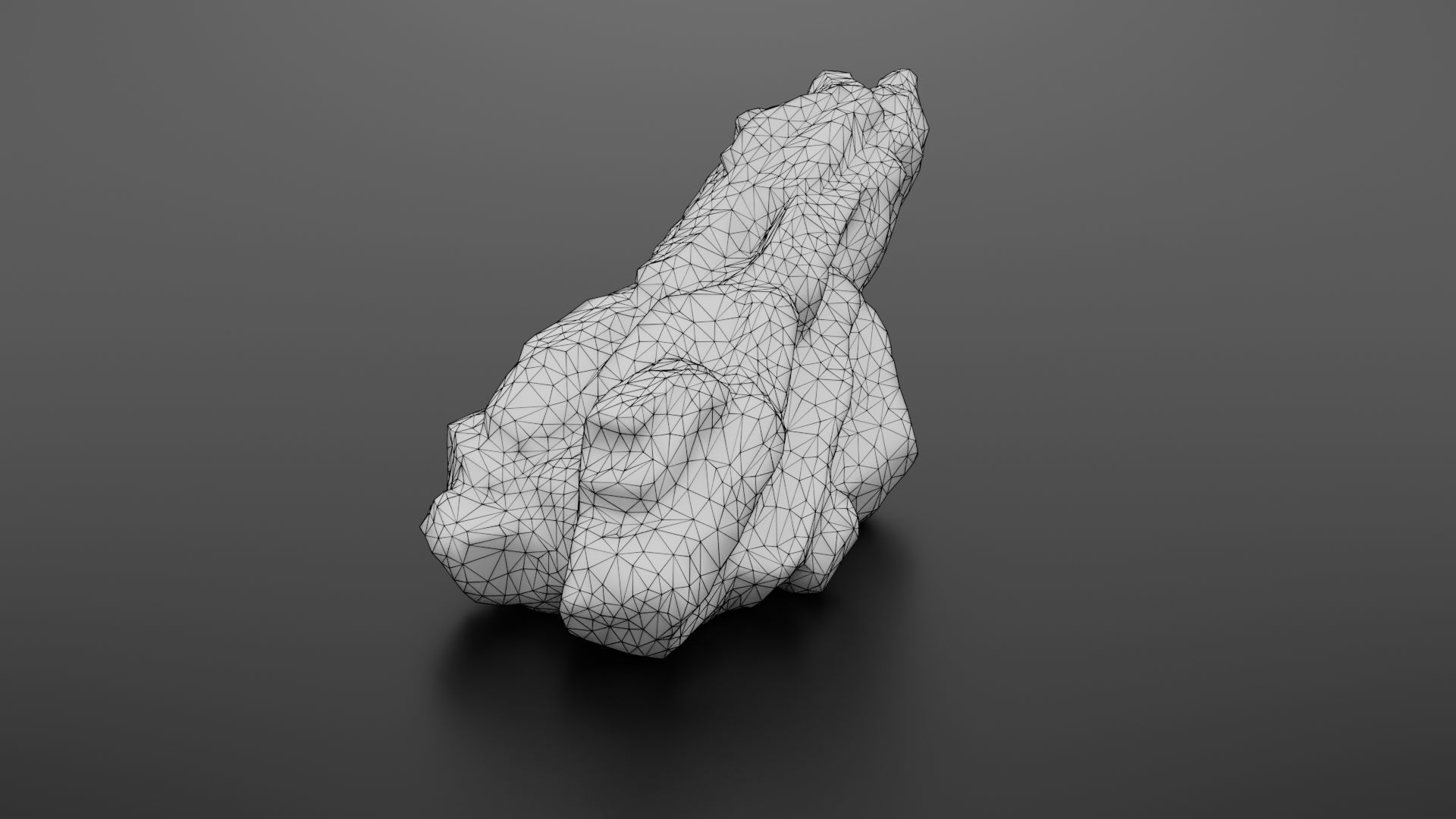 Rock formation 6 Low-poly 3D model_29