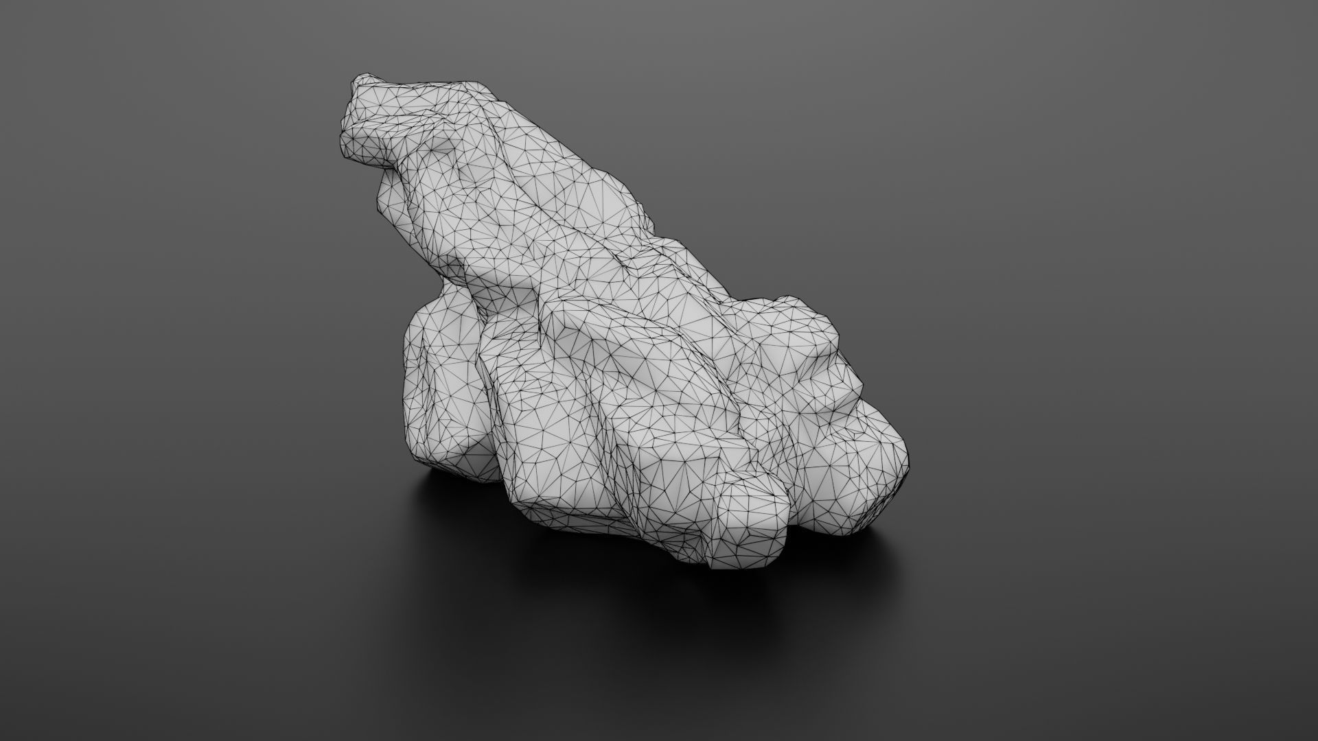 Rock formation 6 Low-poly 3D model_32