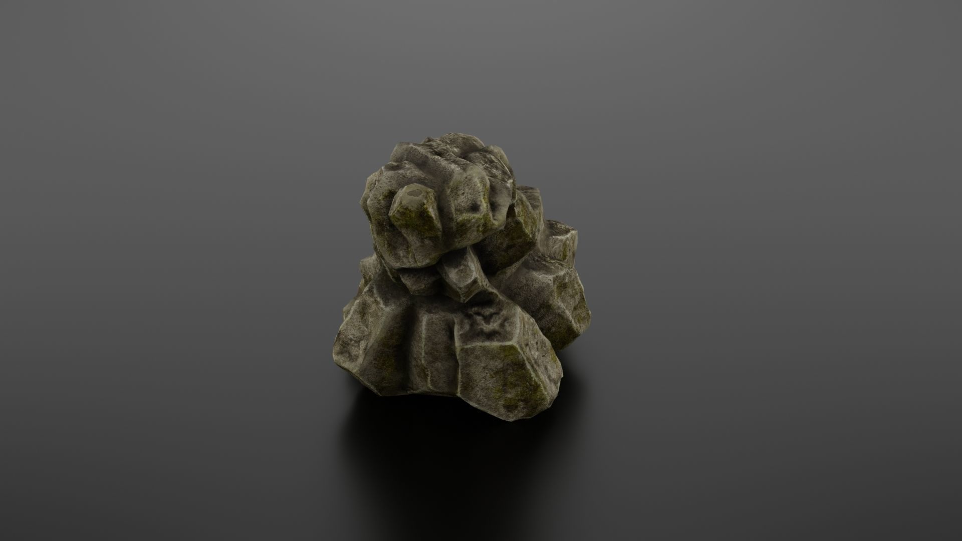 Rock formation 6 Low-poly 3D model_17
