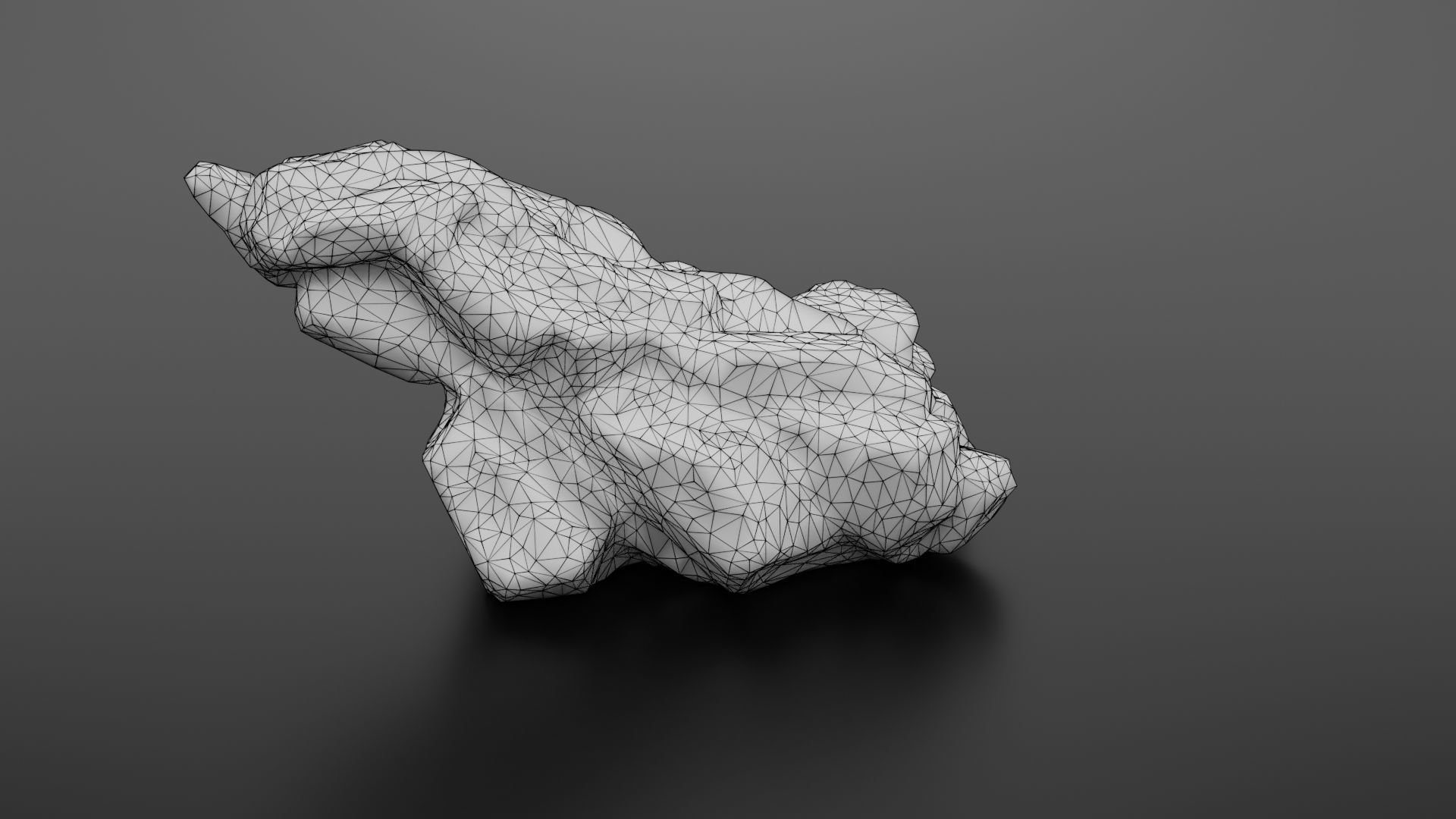 Rock formation 6 Low-poly 3D model_34