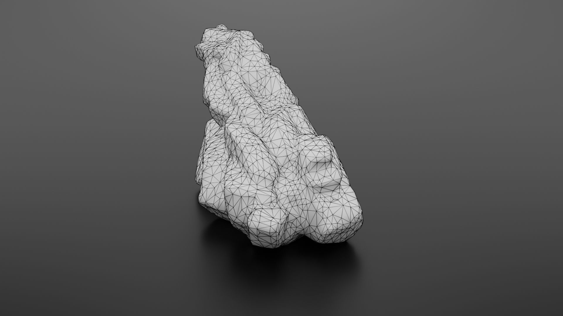Rock formation 6 Low-poly 3D model_31