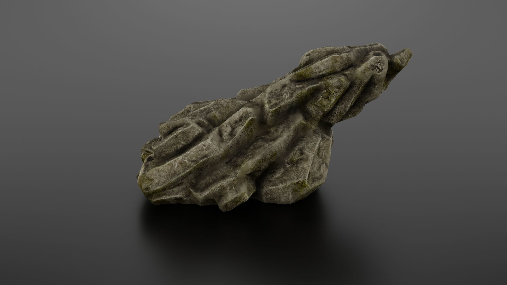 Rock formation 6 Low-poly 3D model_6
