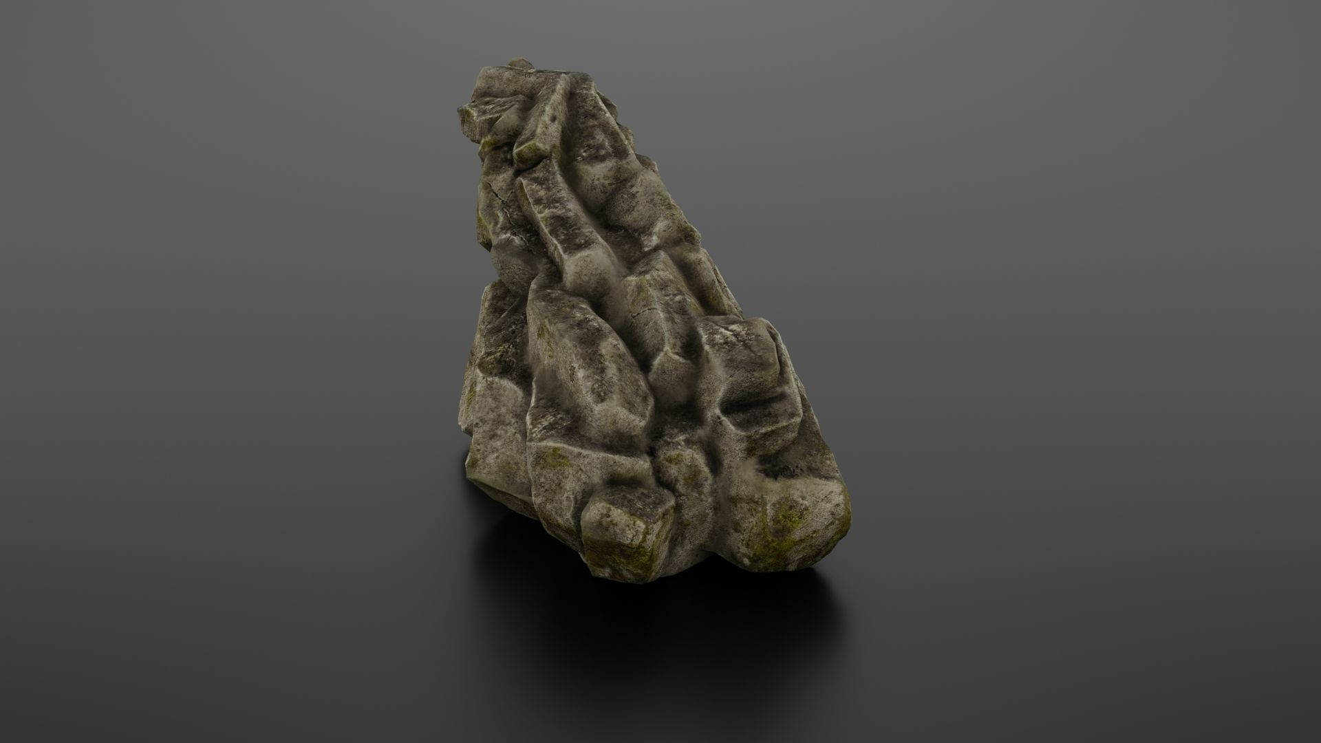 Rock formation 6 Low-poly 3D model_11