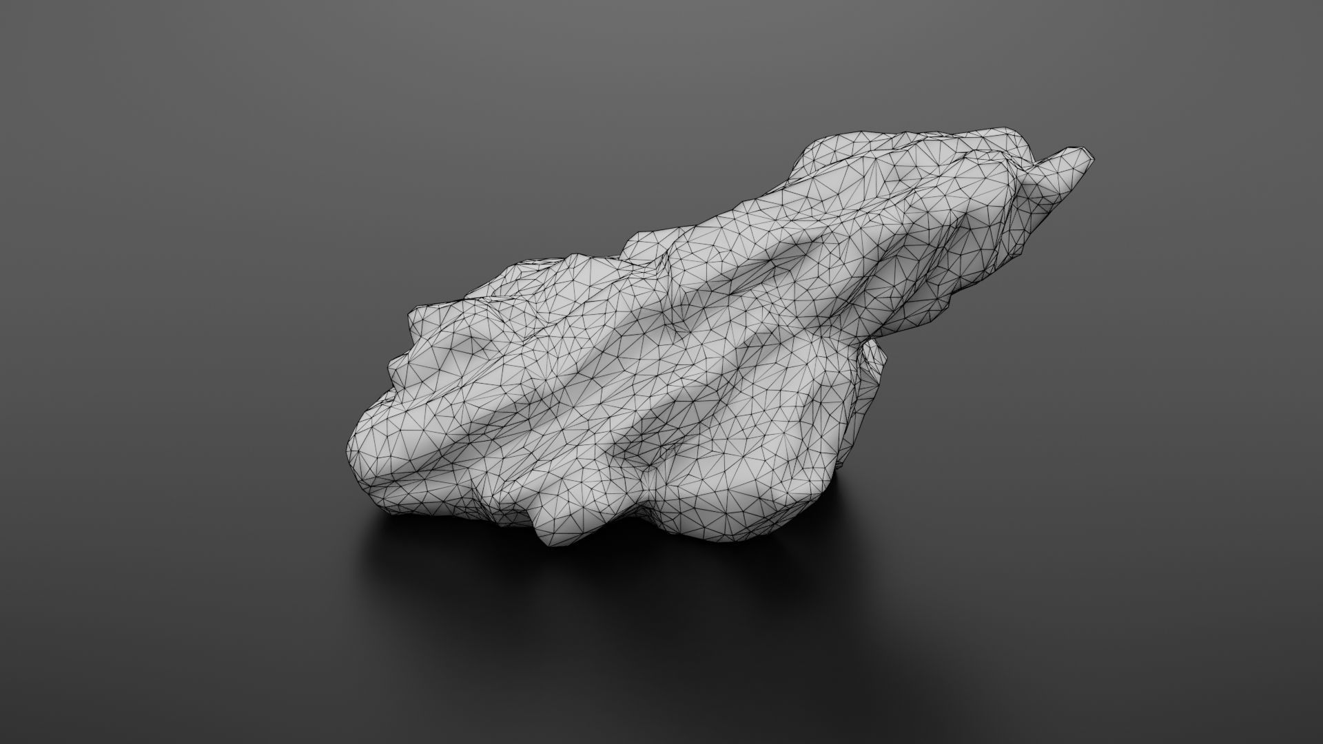 Rock formation 6 Low-poly 3D model_25