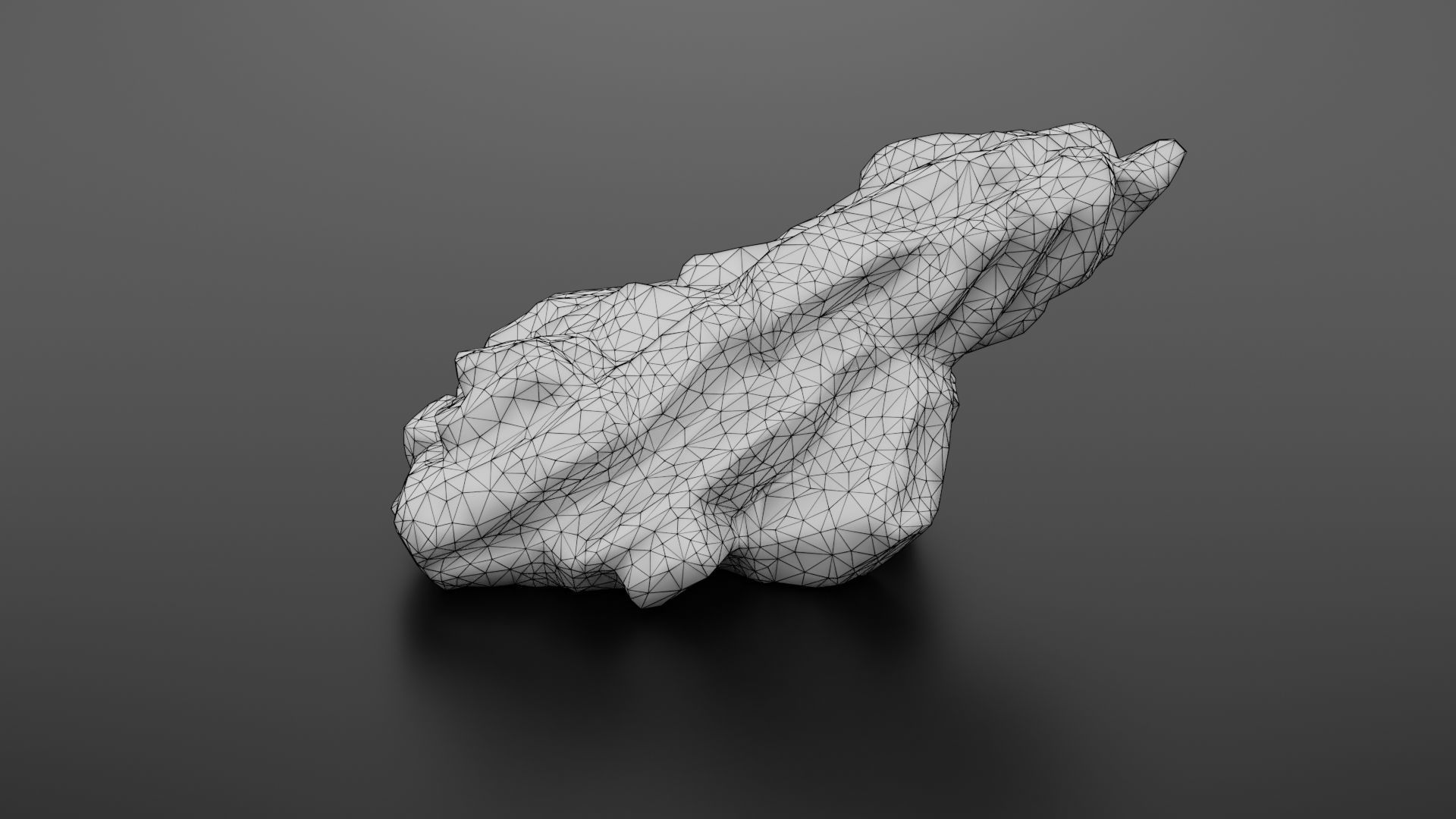 Rock formation 6 Low-poly 3D model_26