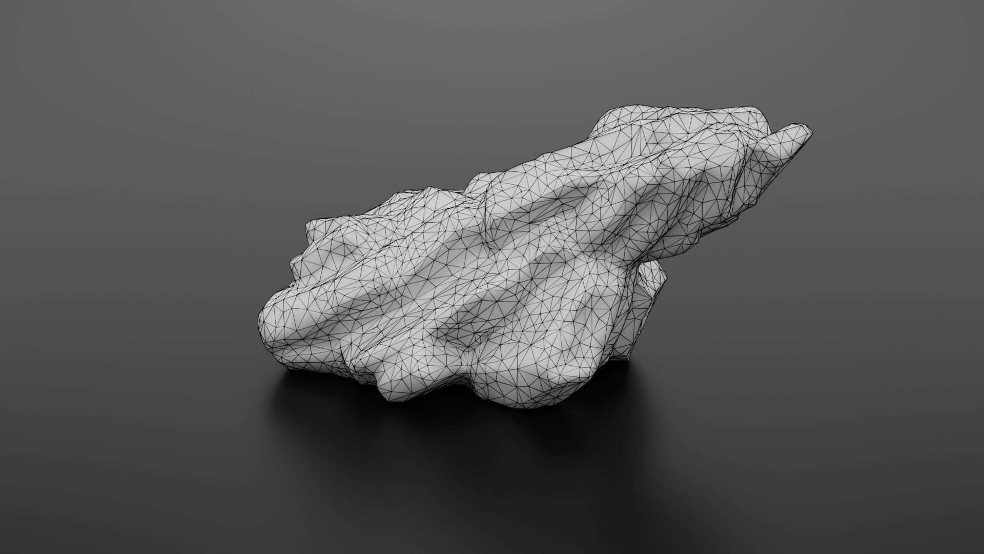 Rock formation 6 Low-poly 3D model_23