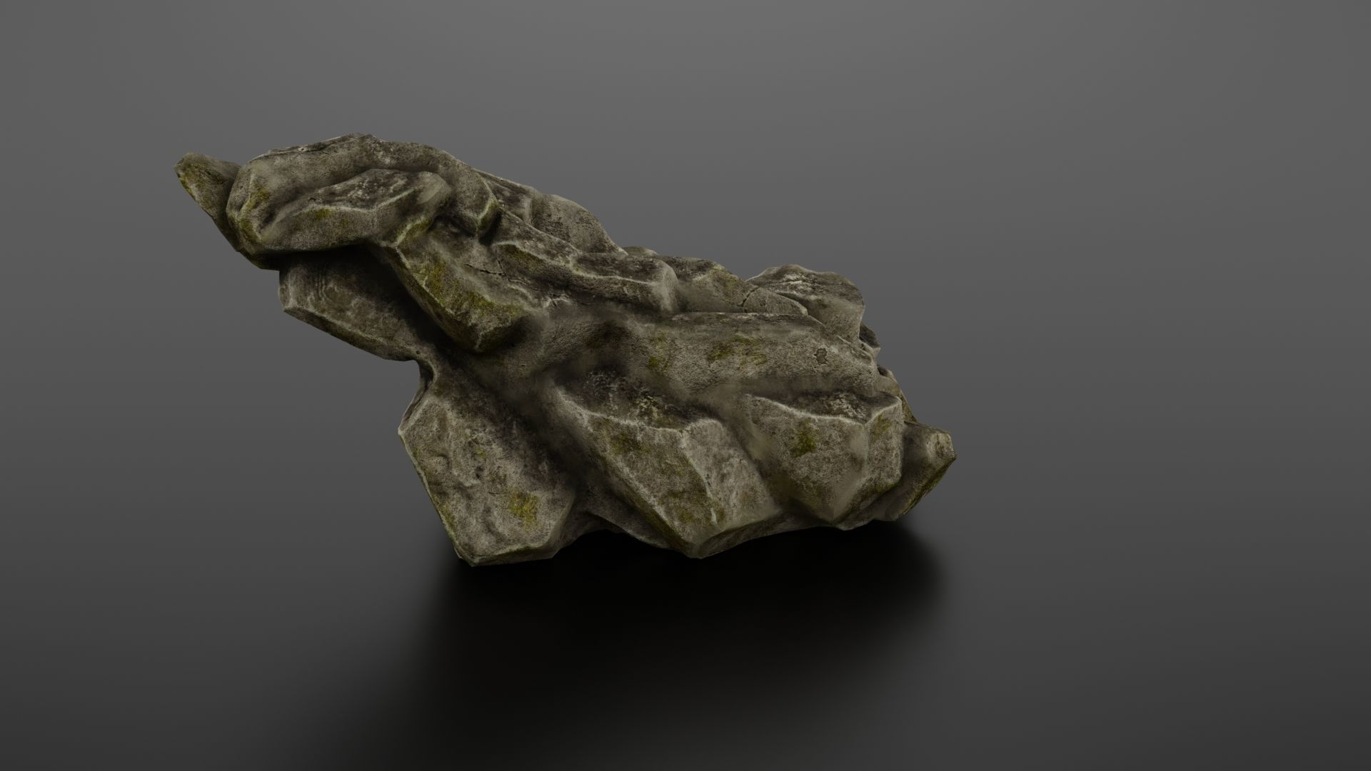 Rock formation 6 Low-poly 3D model_14