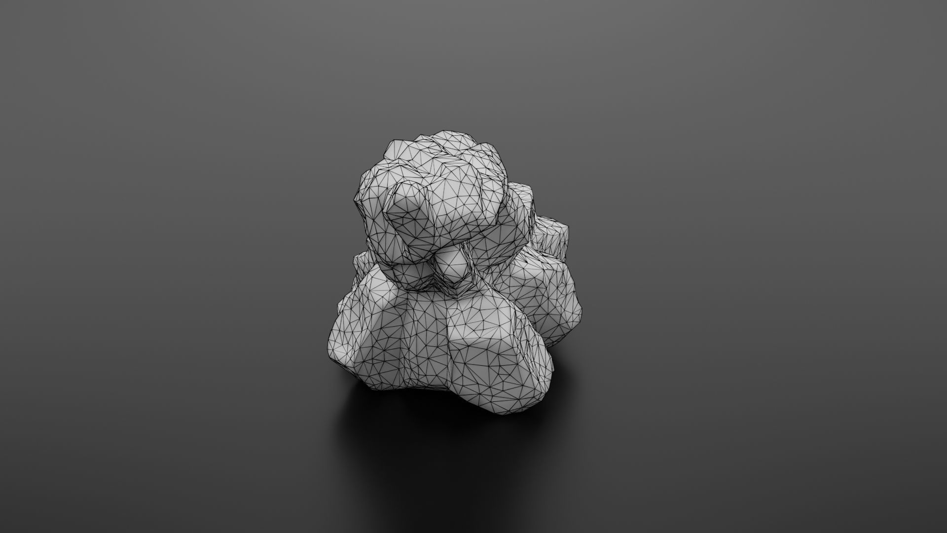 Rock formation 6 Low-poly 3D model_37