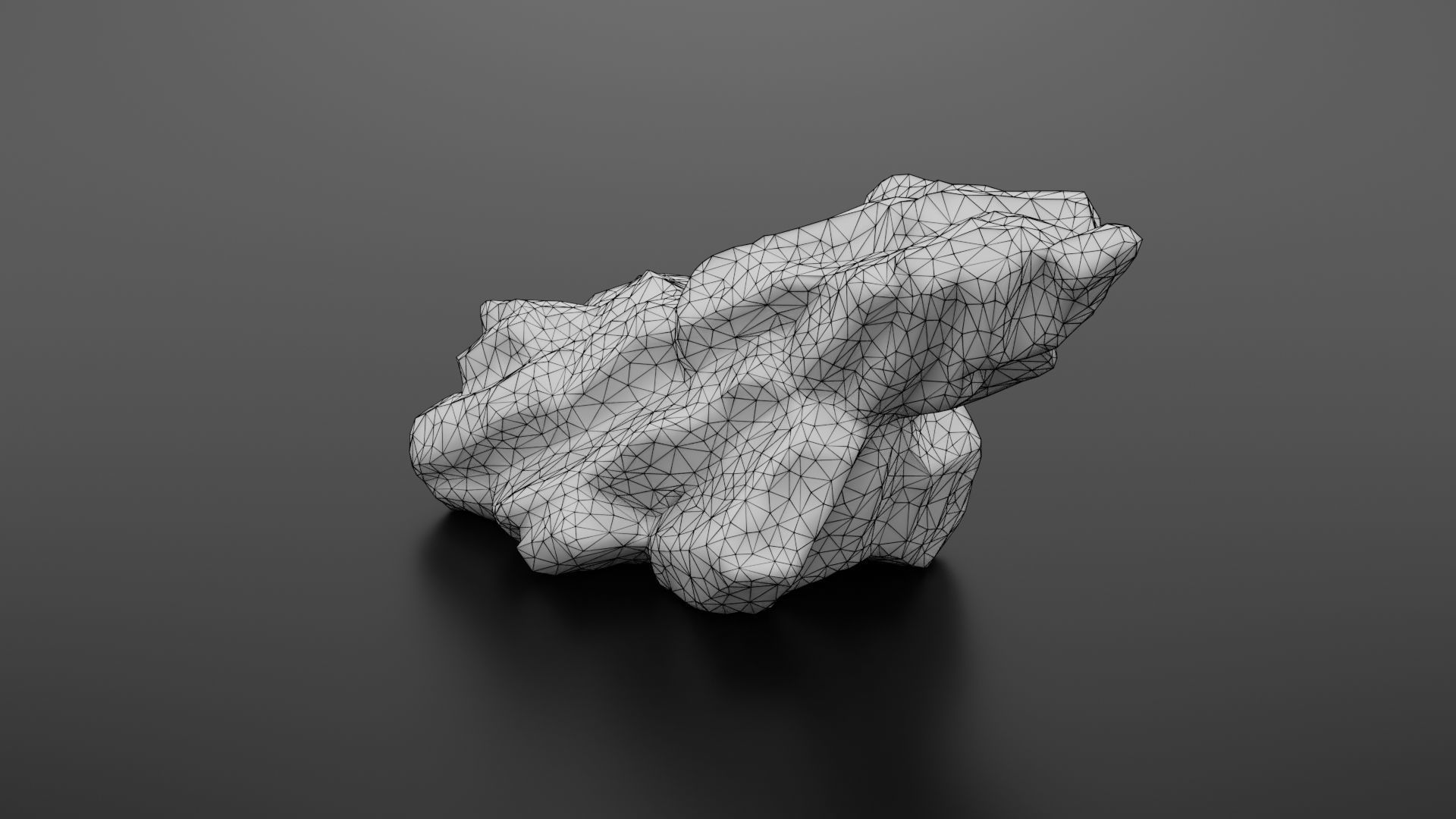 Rock formation 6 Low-poly 3D model_40