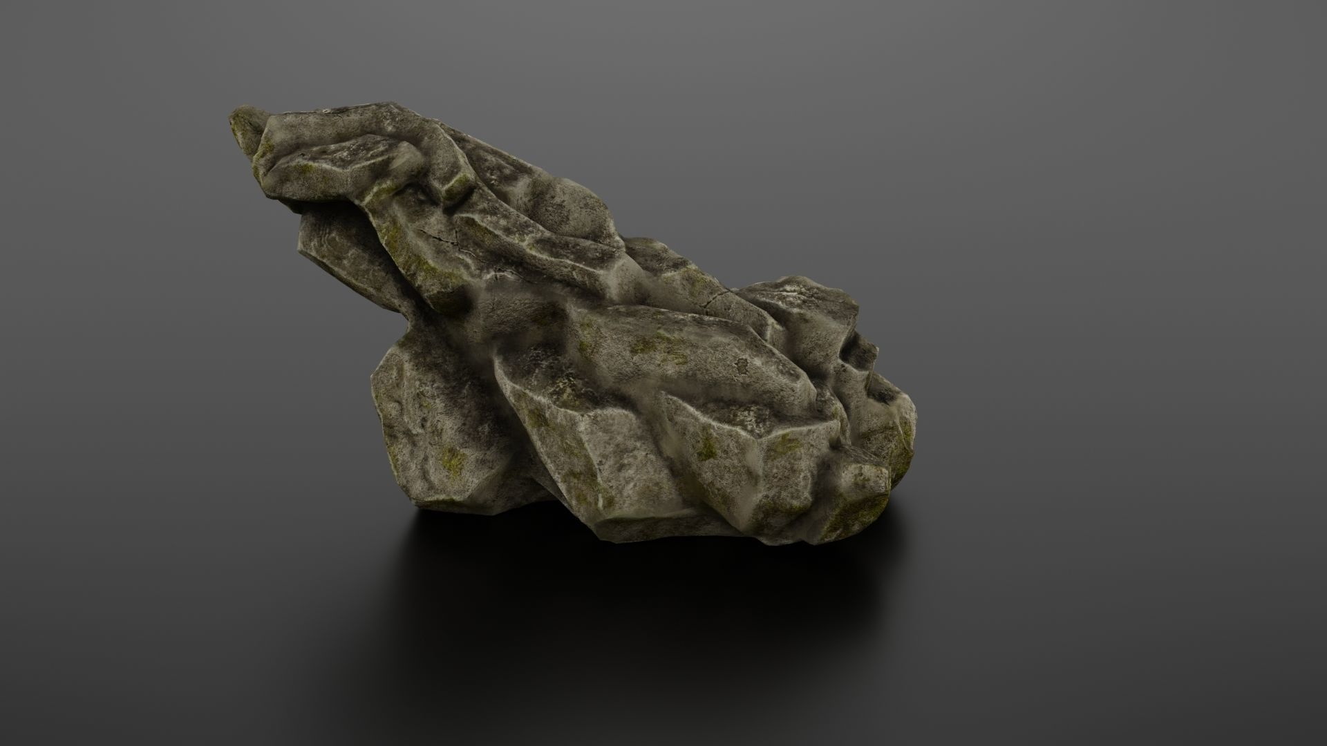 Rock formation 6 Low-poly 3D model_13