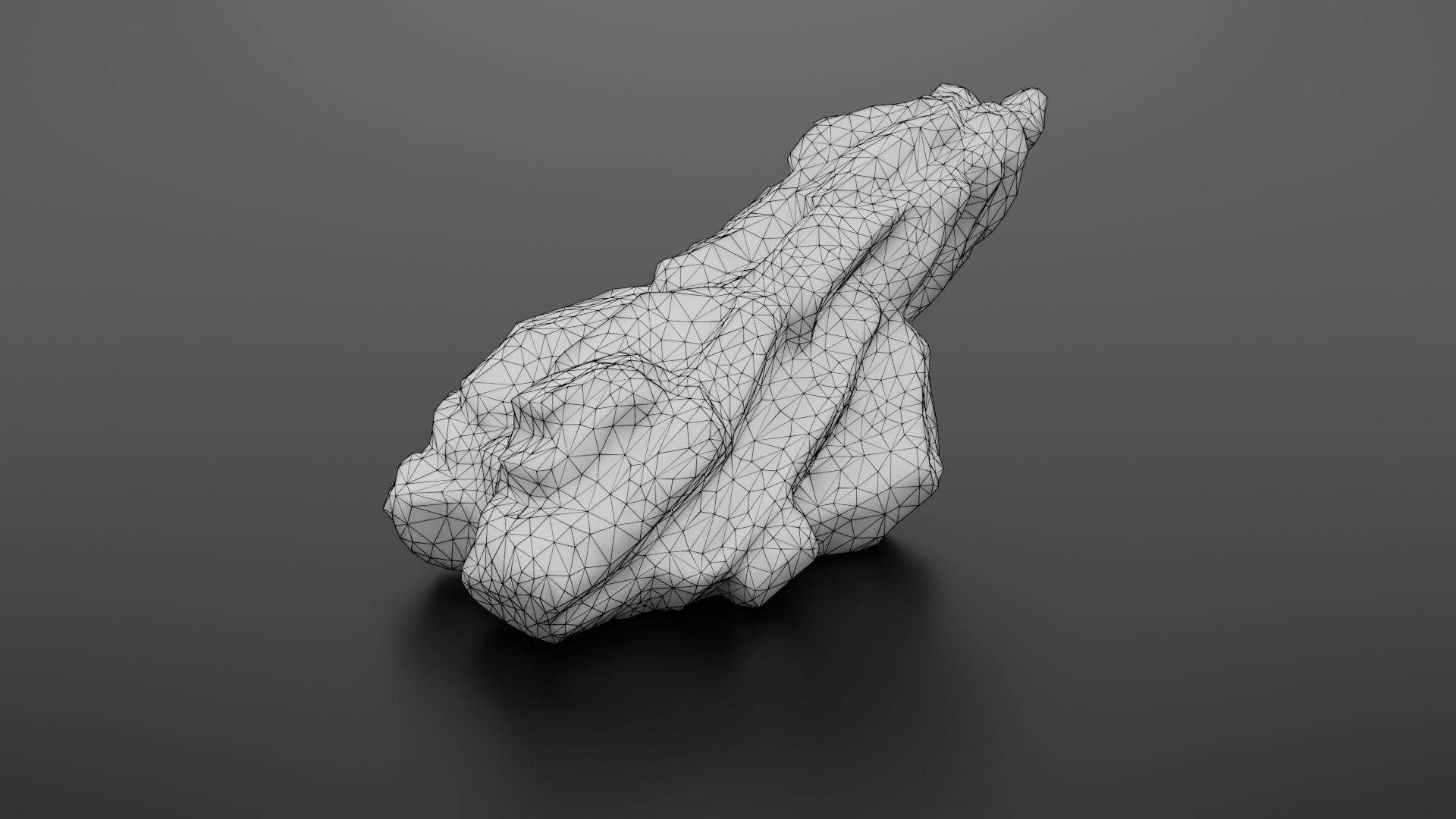 Rock formation 6 Low-poly 3D model_28