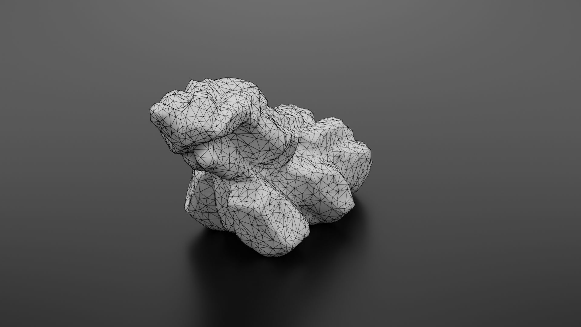 Rock formation 6 Low-poly 3D model_36