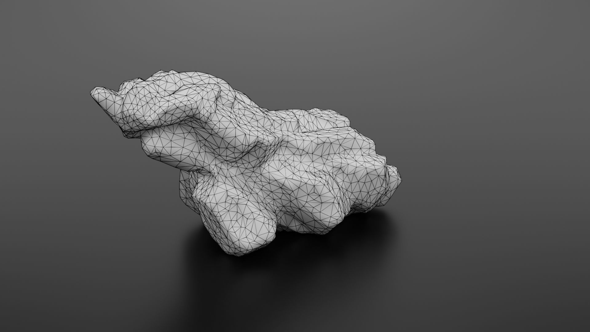 Rock formation 6 Low-poly 3D model_35