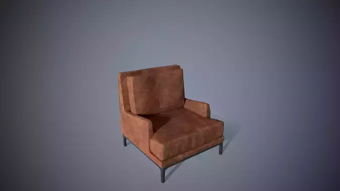 Gameready Armchair - Low Poly chair