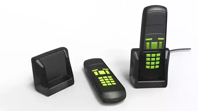 cordless telephone 3D model