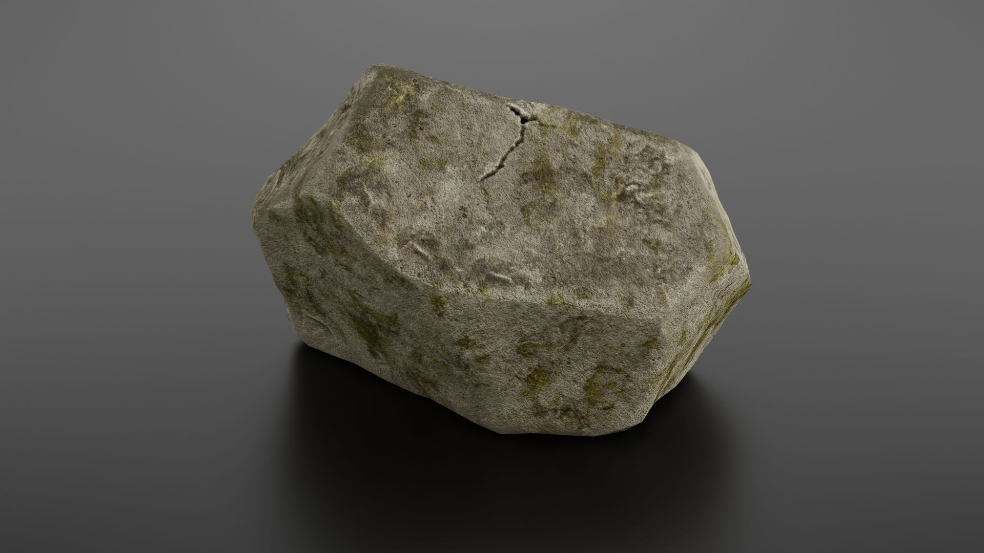 Rock formation 7 Low-poly 3D model_4