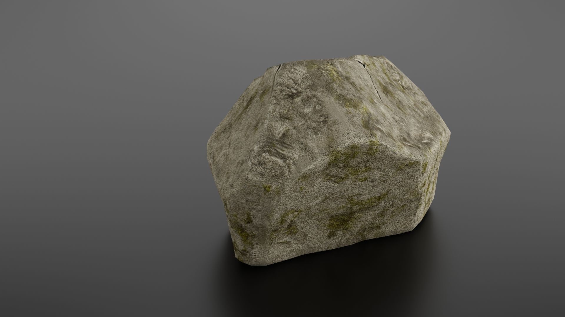 Rock formation 7 Low-poly 3D model_8