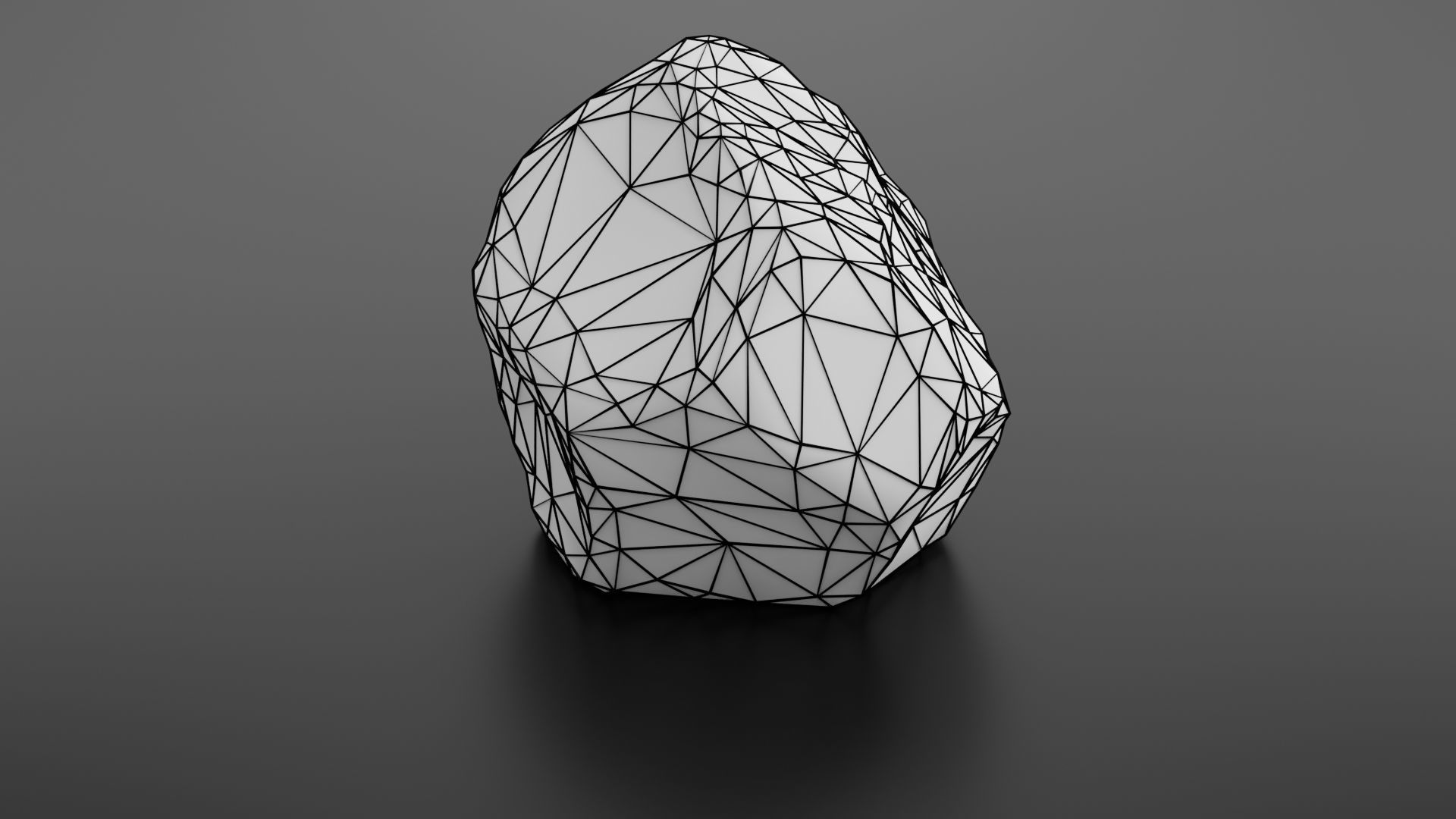 Rock formation 7 Low-poly 3D model_37