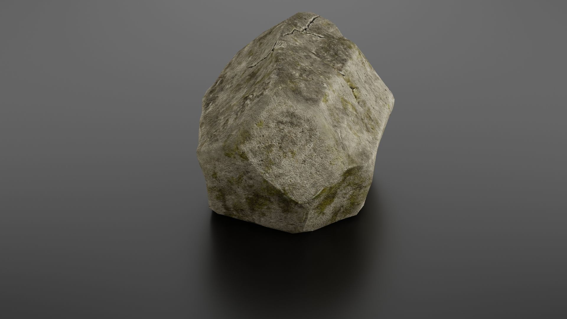 Rock formation 7 Low-poly 3D model_16