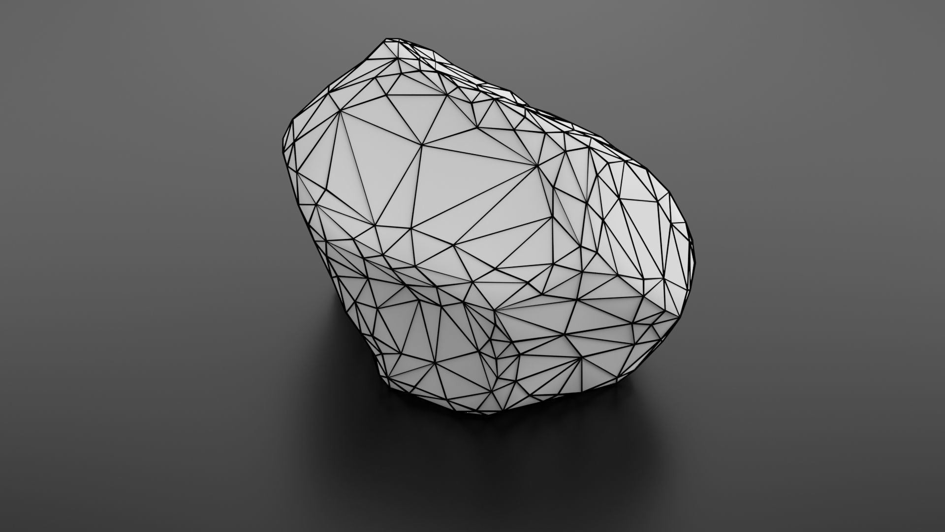 Rock formation 7 Low-poly 3D model_39