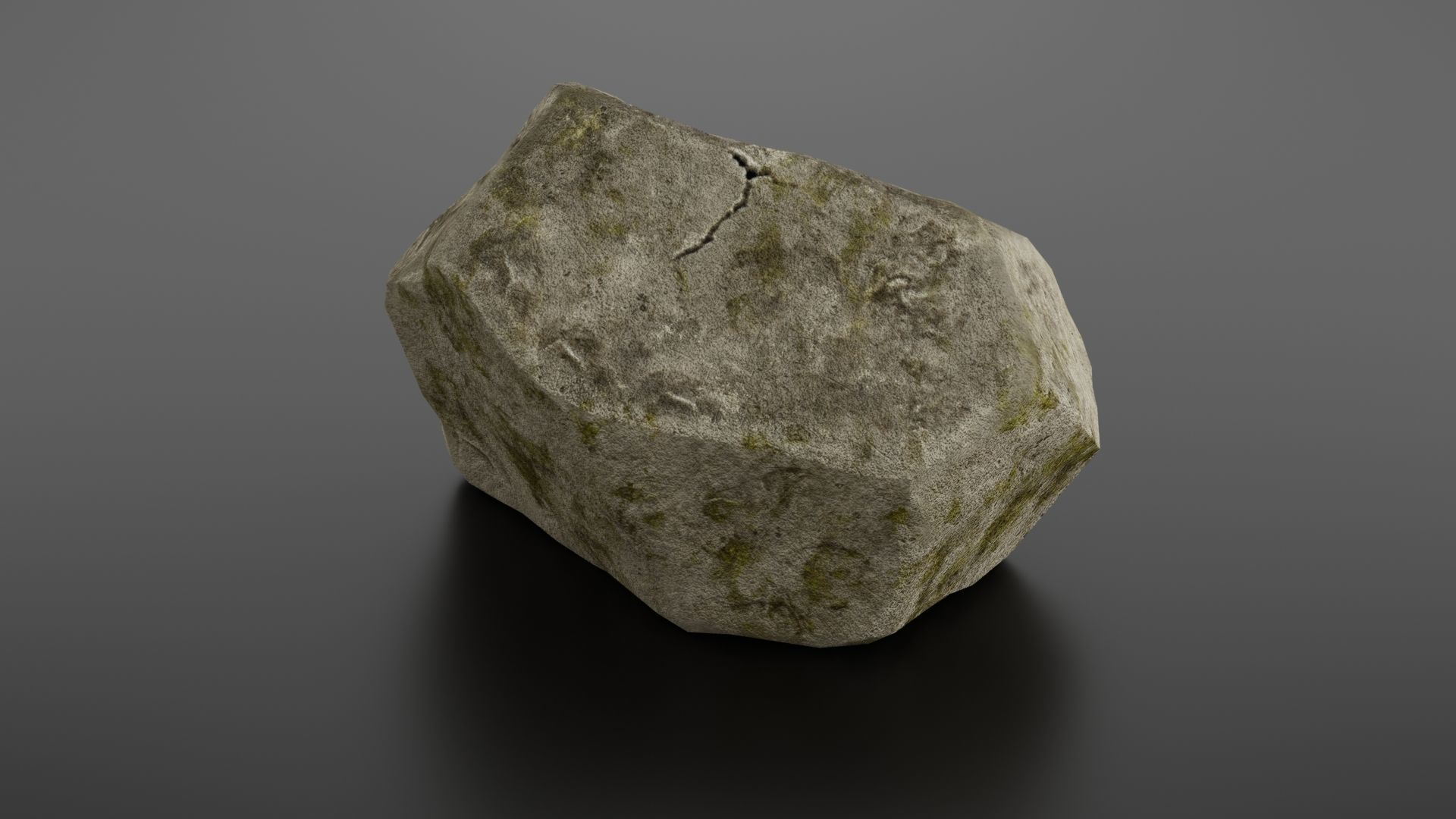 Rock formation 7 Low-poly 3D model_2