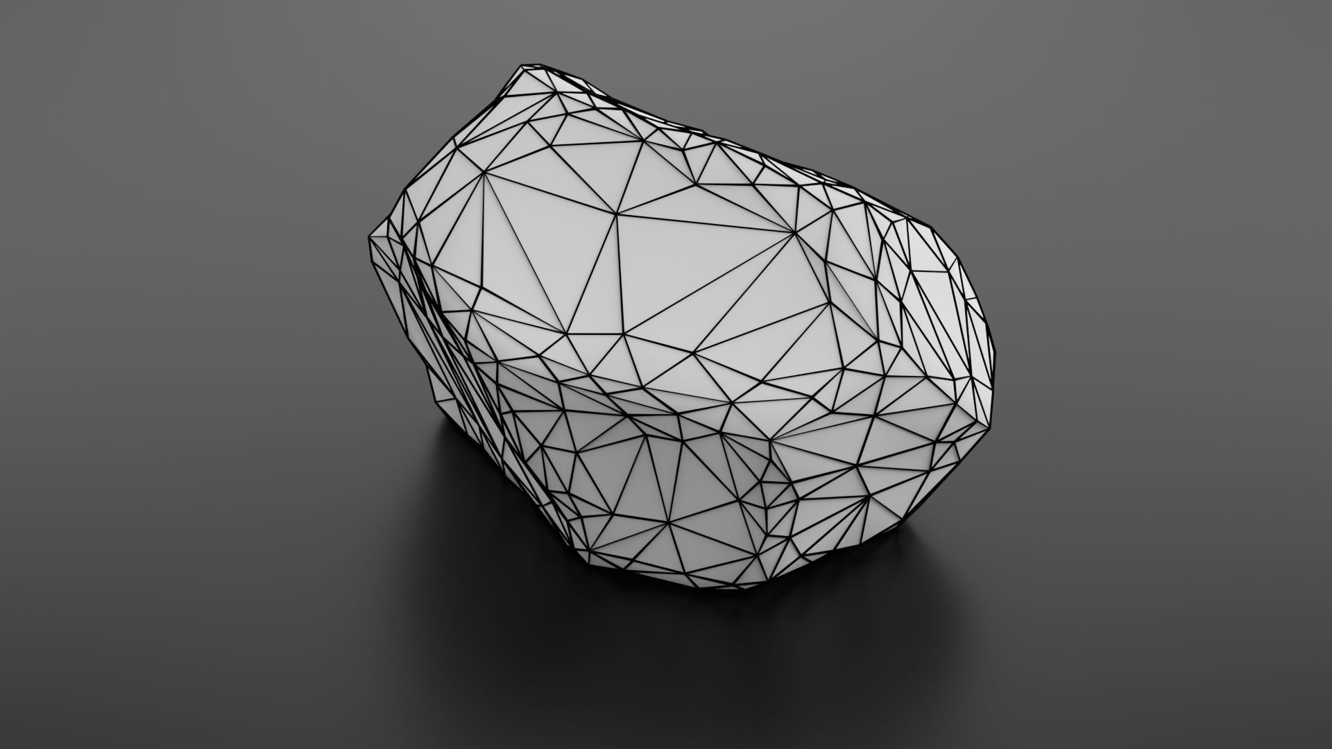 Rock formation 7 Low-poly 3D model_40