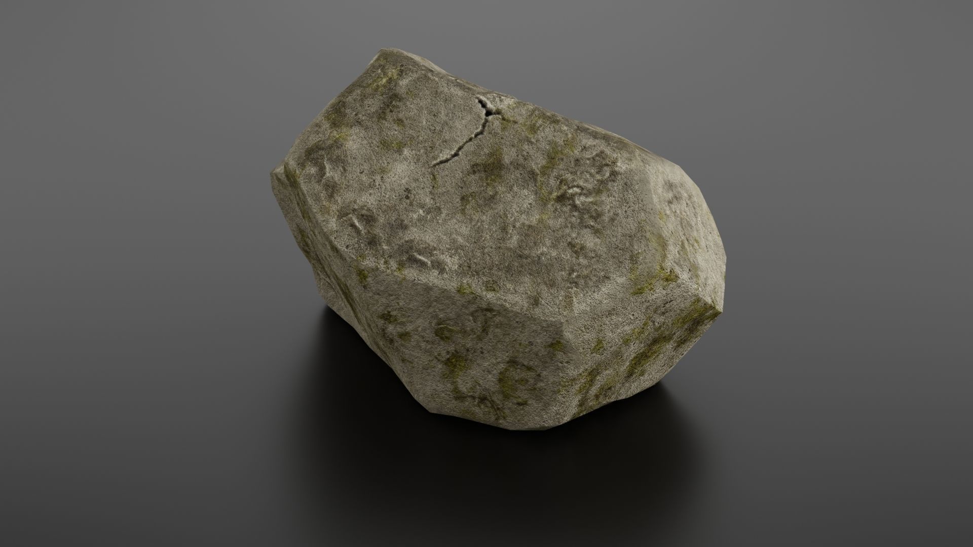 Rock formation 7 Low-poly 3D model_20