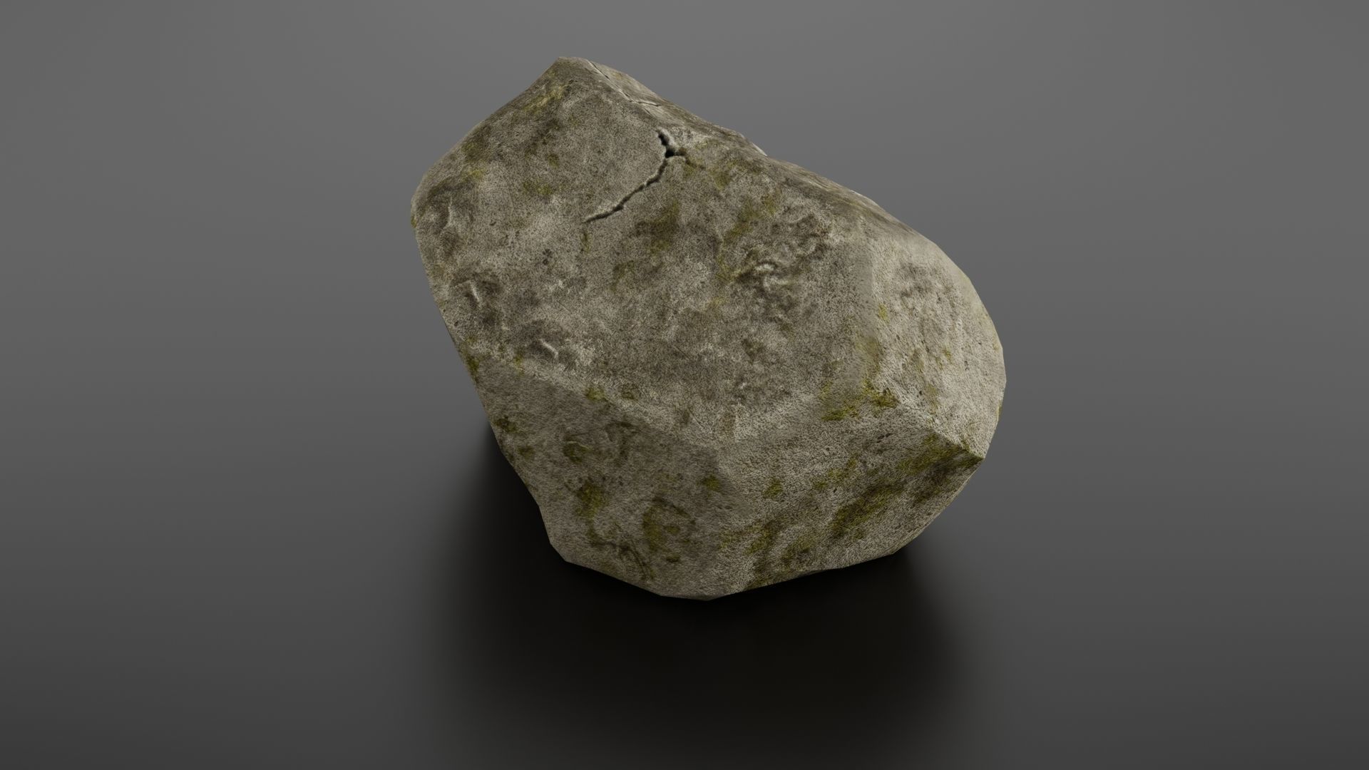 Rock formation 7 Low-poly 3D model_19