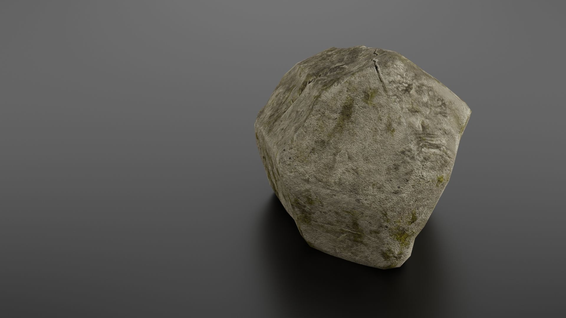 Rock formation 7 Low-poly 3D model_10