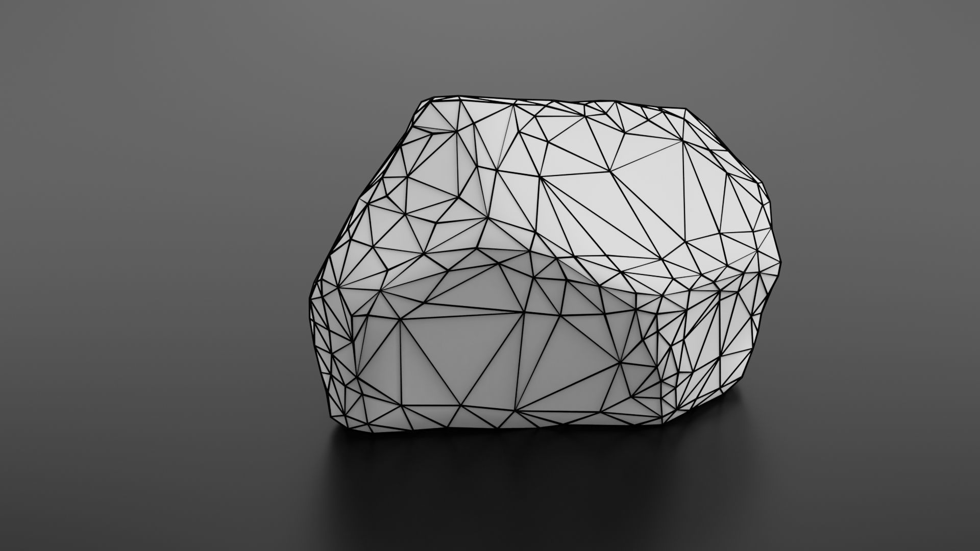 Rock formation 7 Low-poly 3D model_27