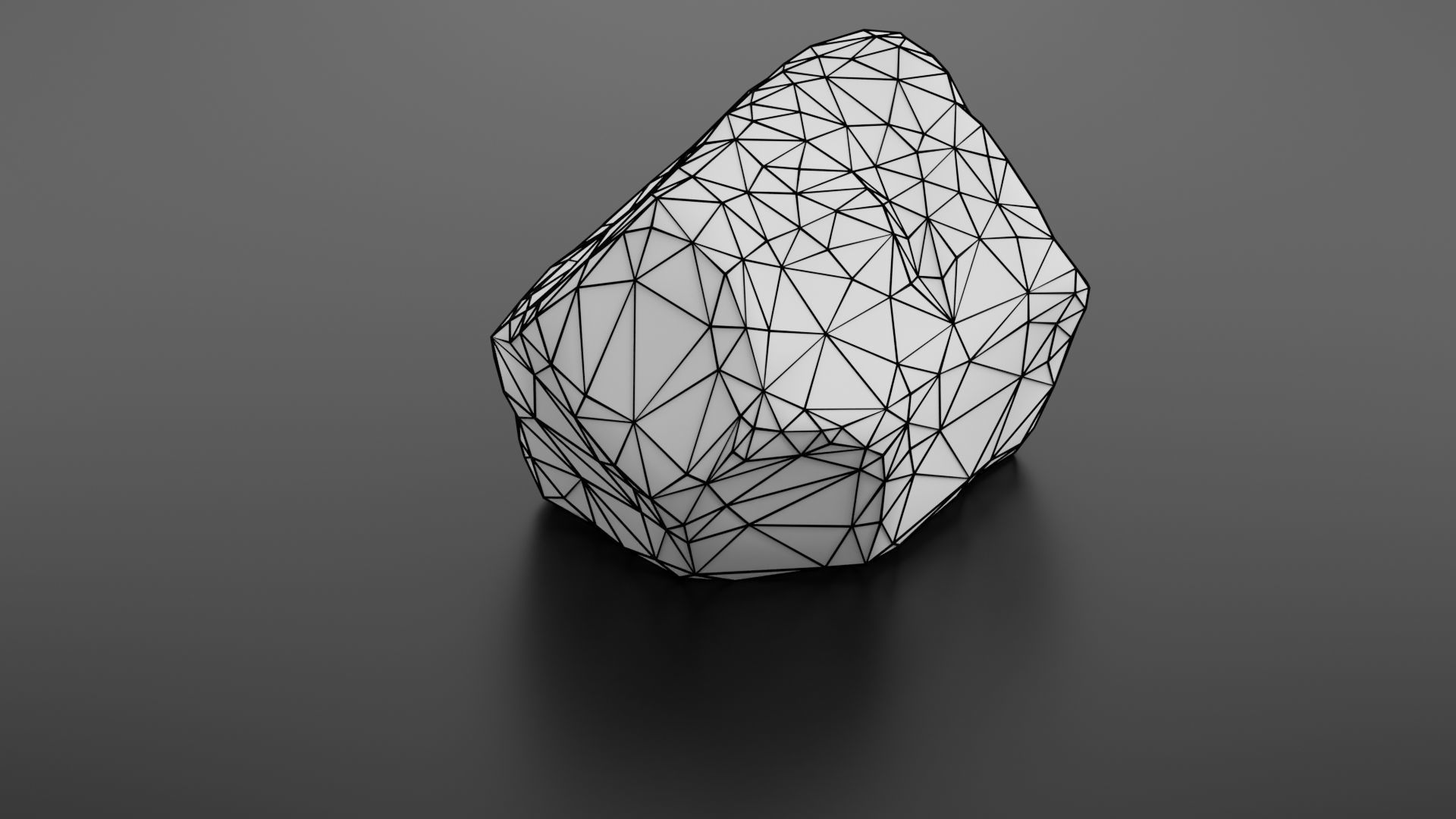 Rock formation 7 Low-poly 3D model_35