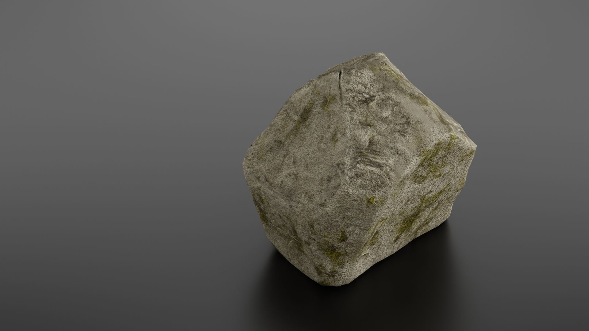 Rock formation 7 Low-poly 3D model_9