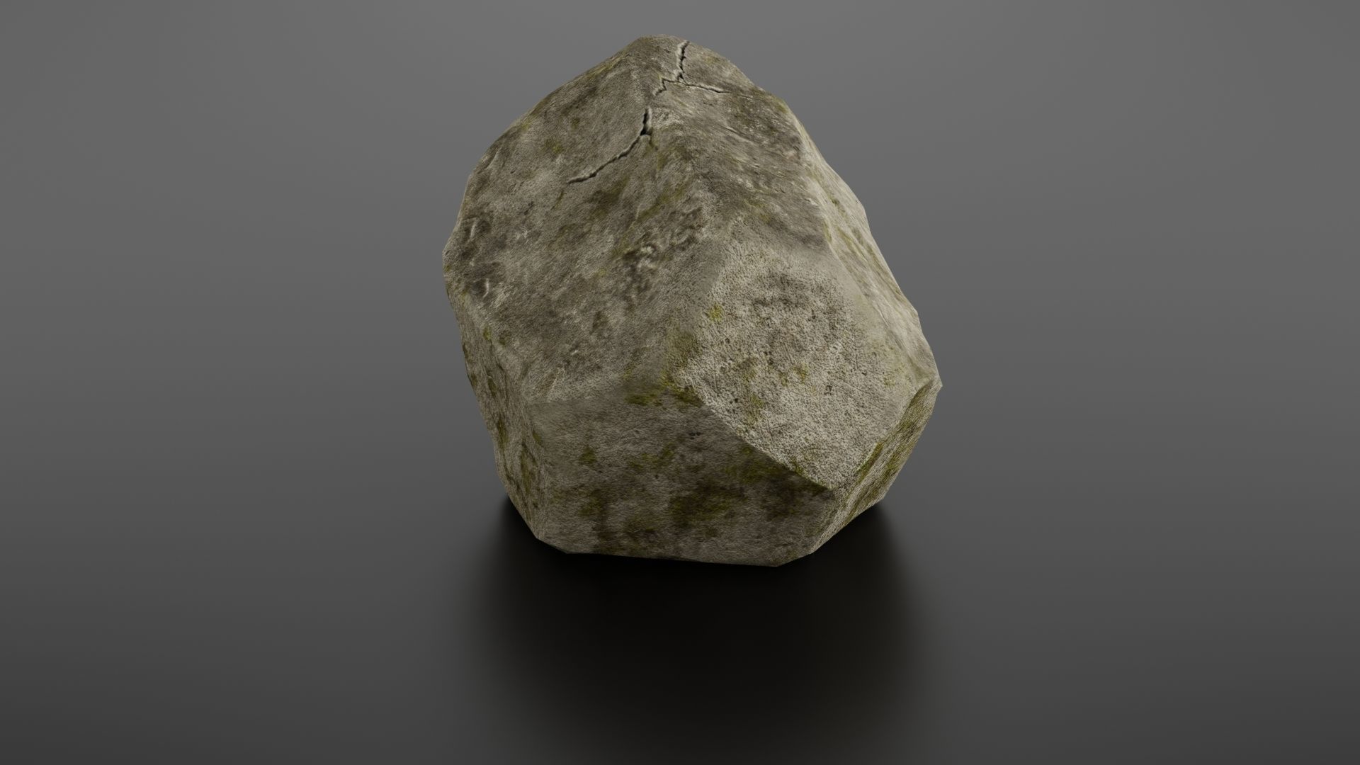 Rock formation 7 Low-poly 3D model_17